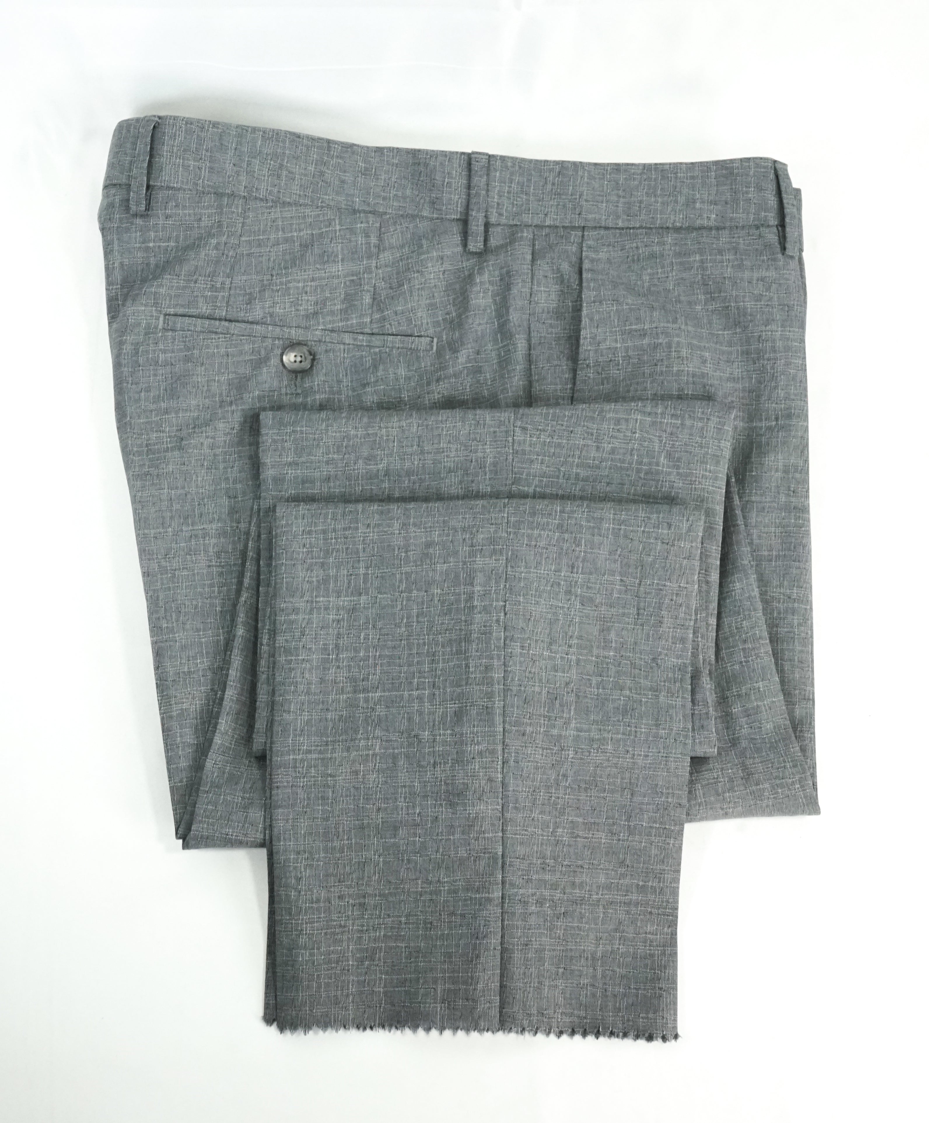 HUGO BOSS - Abstract Textured “Novan3/Ben” Flat Front Dress Pants - 34W