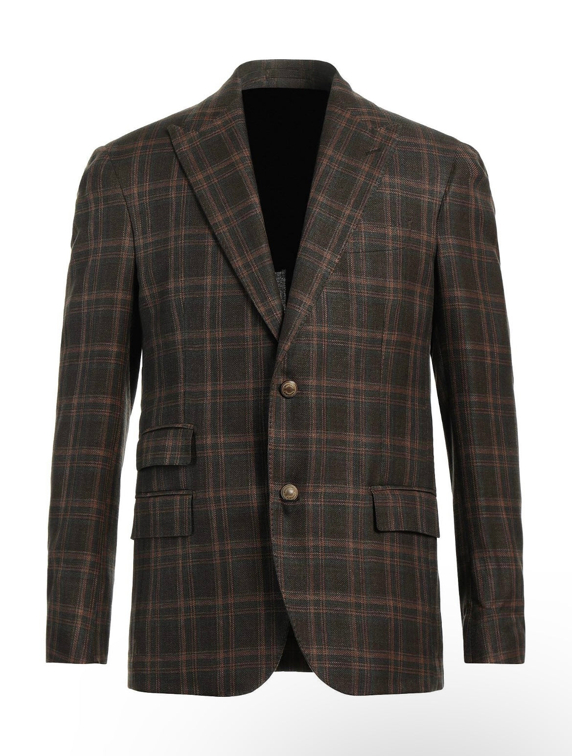 ELEVENTY - *PLATINUM LINE* Wool/Silk/Linen Plaid Check Blazer - 40 US (50EU)