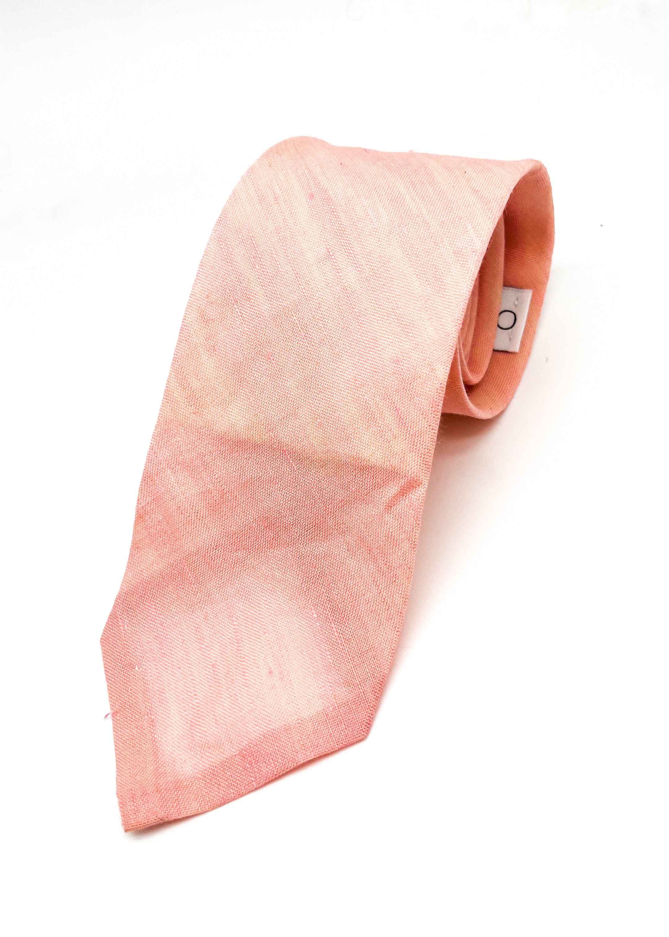 $165 OVADIA & SONS - LINEN Salmon Pink Solid - Tie