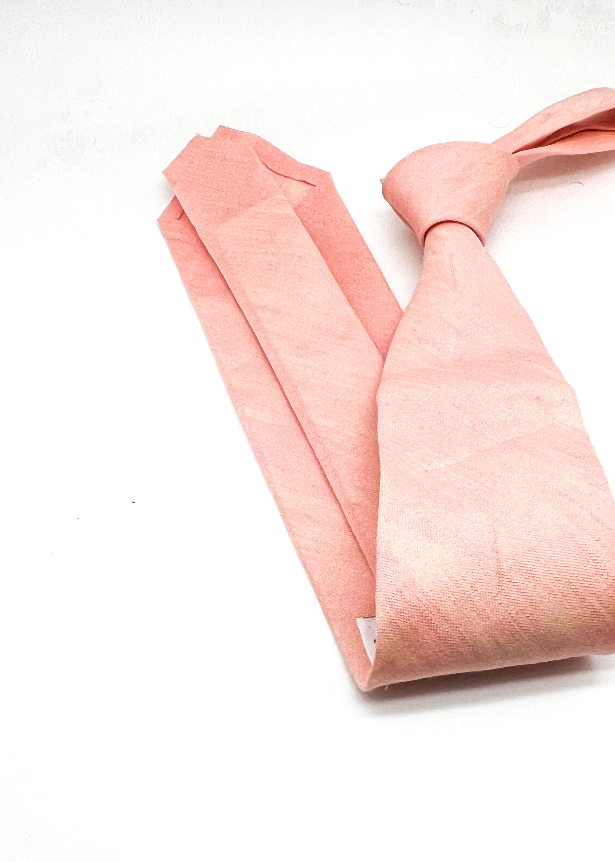 $165 OVADIA & SONS - LINEN Salmon Pink Solid - Tie