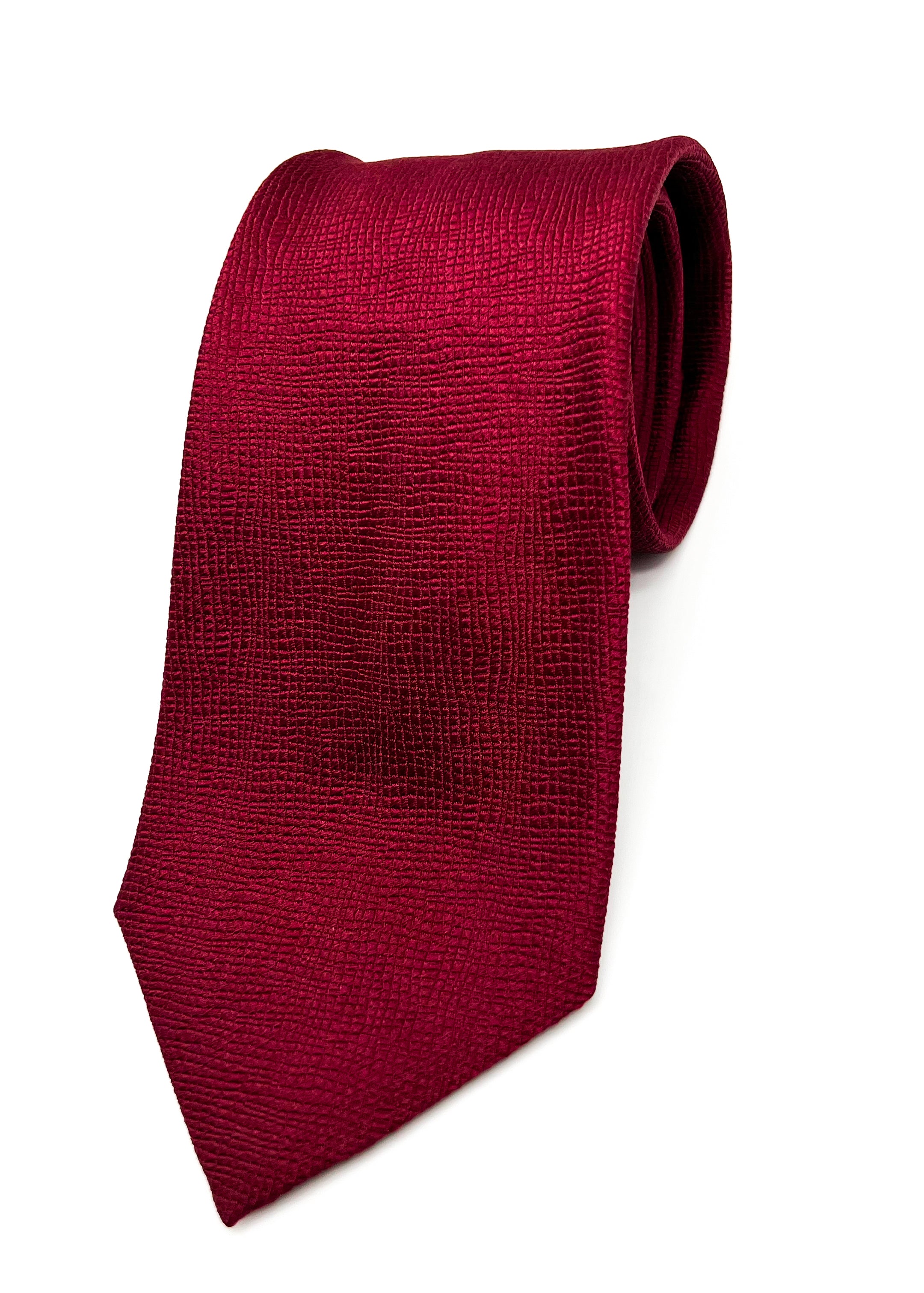 $225 VALENTINO GARAVANI -Burgundy Abstract Texture *CLOSET STAPLE* 3.25"- Tie