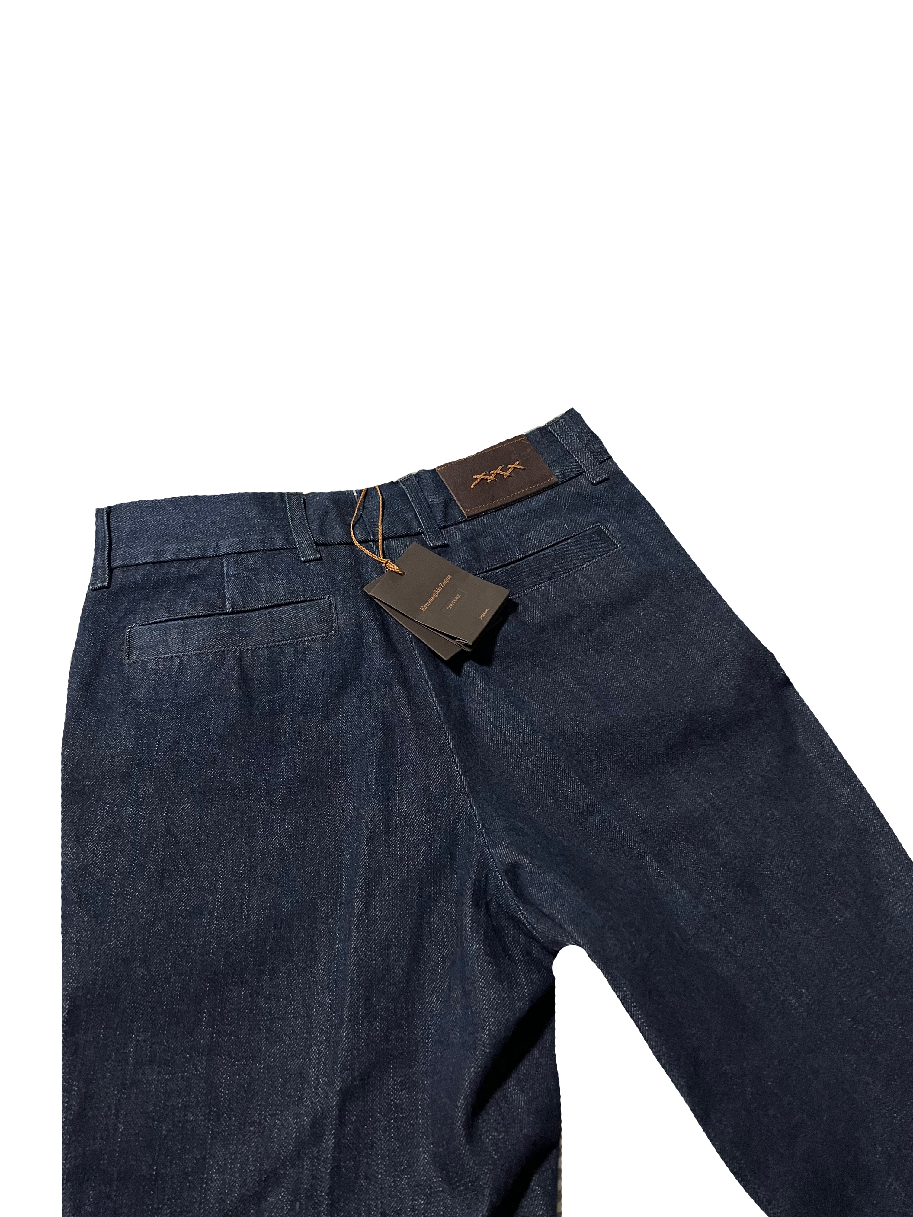 $1,395 ERMENEGILDO ZEGNA COUTURE XXX - Wide Waistband Denim Pants - 32W