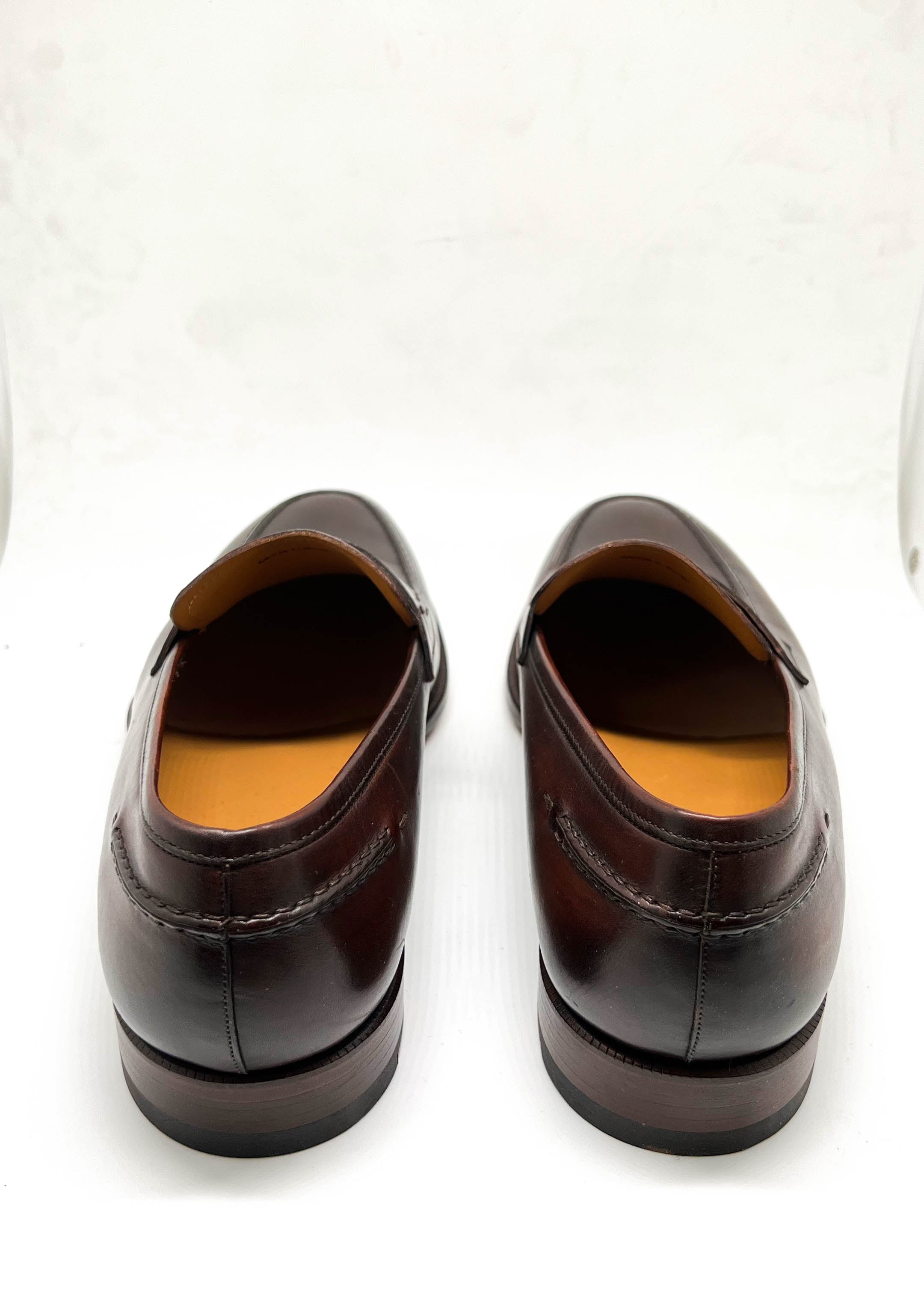 MAGNANNI - "MADE IN SPAIN" Brown Round Toe Penny Loafers - 8