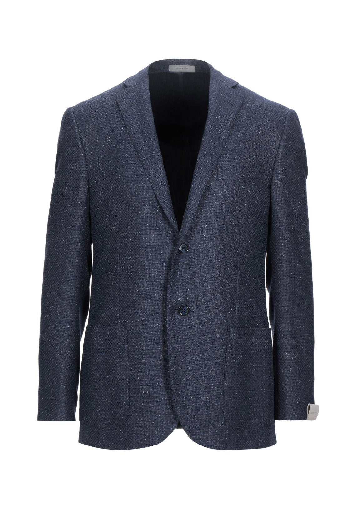 CORNELIANI - Wool Silk Blend *Patch Pocket* Blue Fleck Blazer - 38R