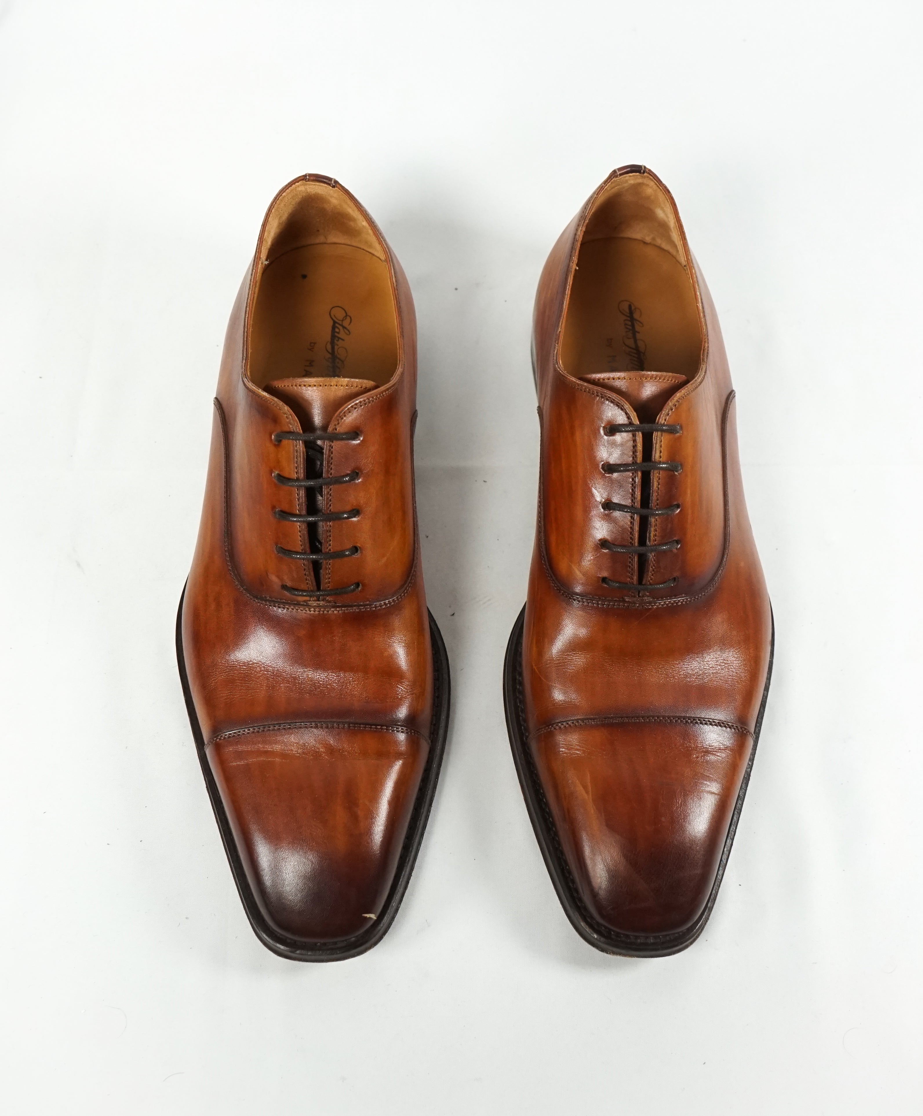 MAGNANNI - Hand Patina Cap Toe Oxfords - 9