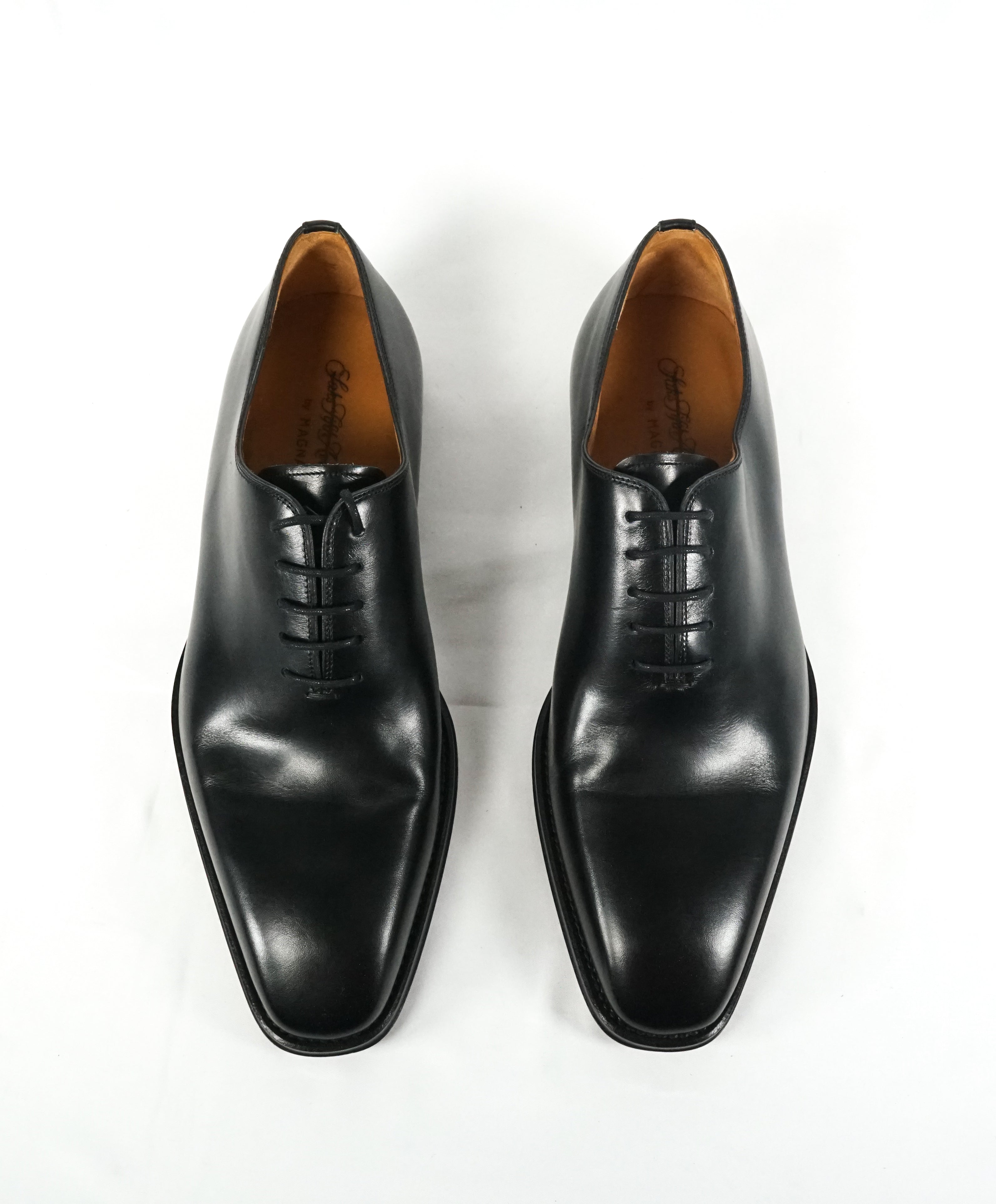 MAGNANNI - Whole Cut Oxfords Black Balmorals - 8.5