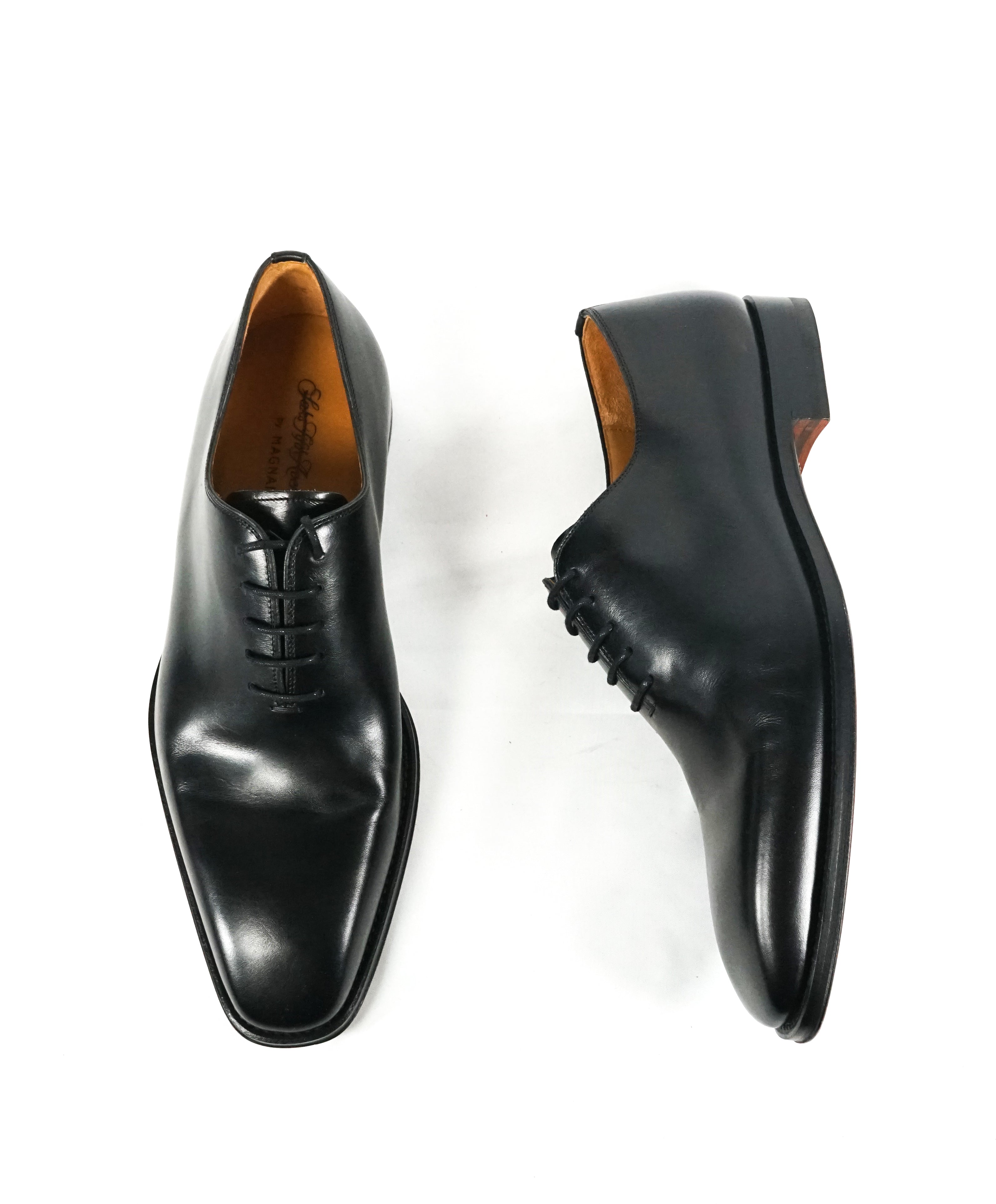 MAGNANNI - Whole Cut Oxfords Black Balmorals - 8.5