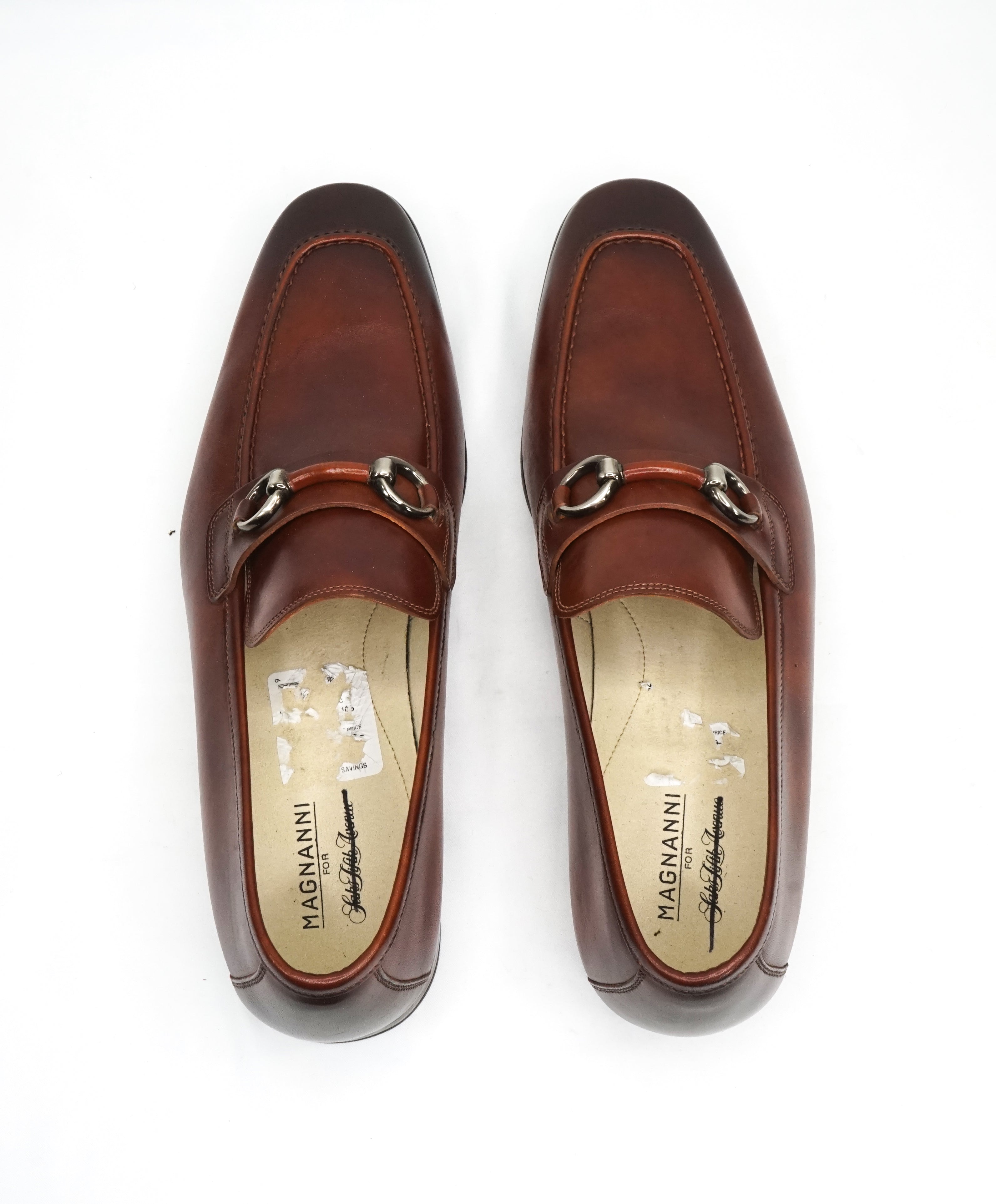 MAGNANNI - "Smooth" Brown Bit Leather Loafers W Rubber Sole - 10.5