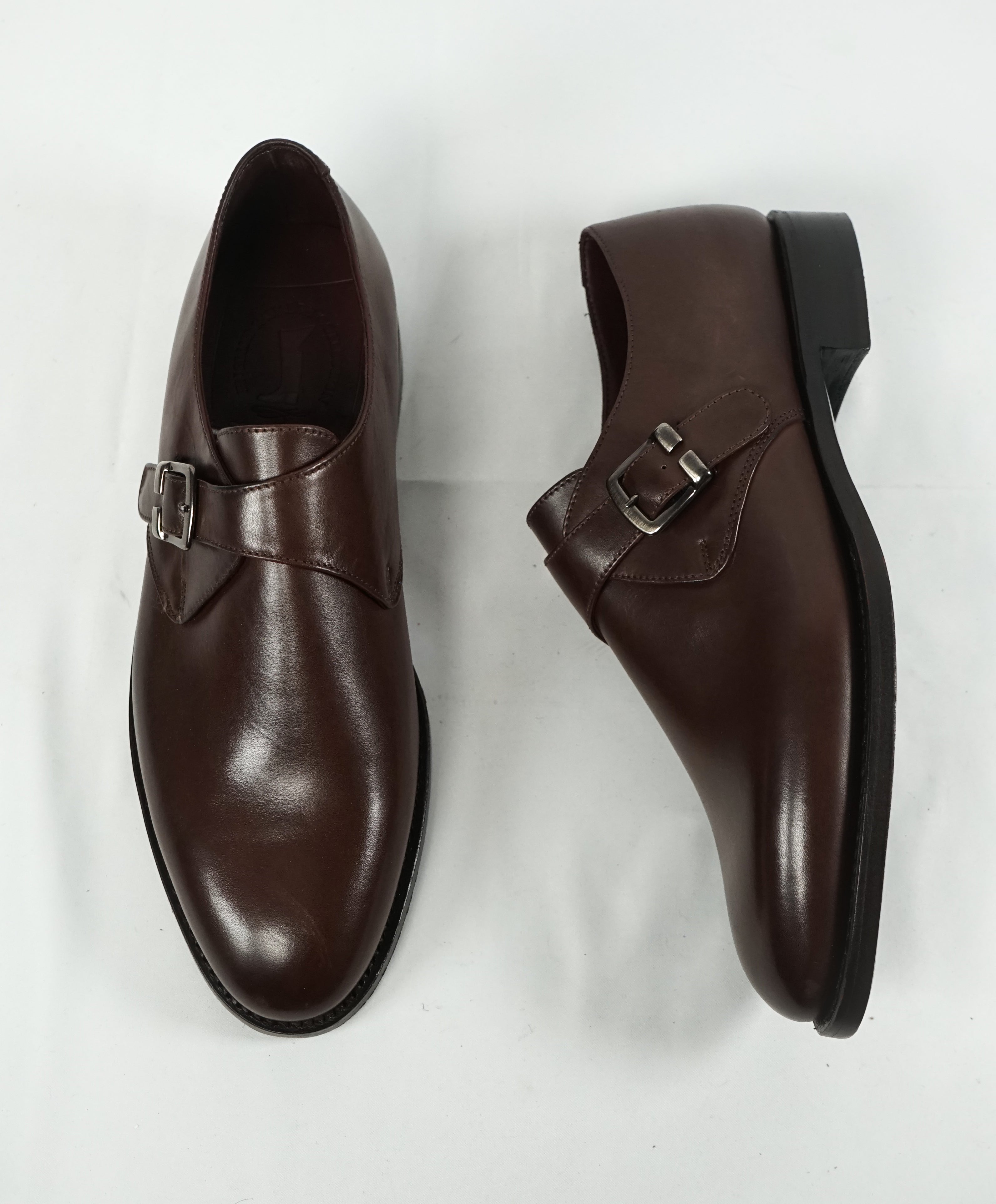 NETTLETON - Brown Hand Made In England Single Monk Loafers - 9