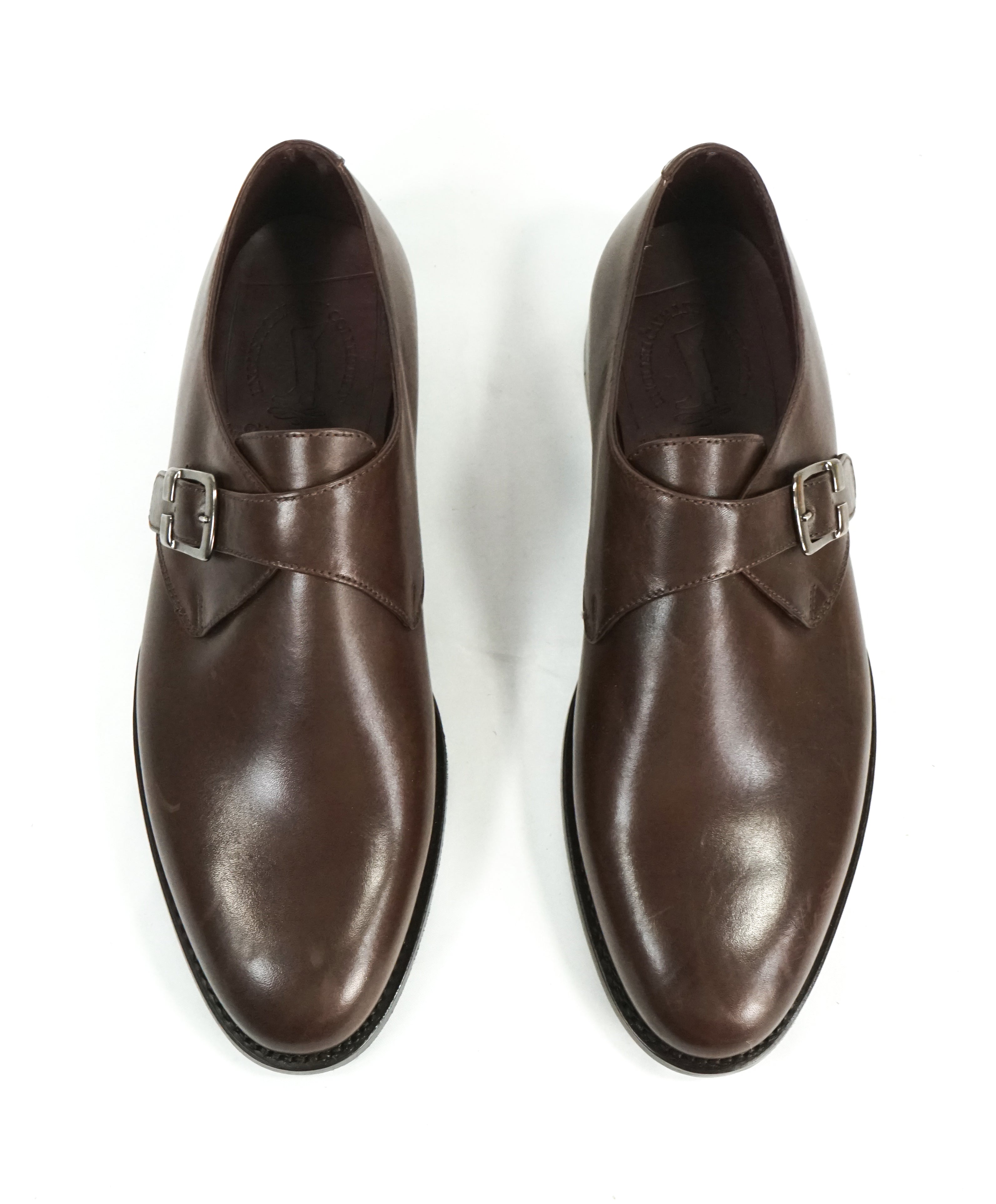 NETTLETON - Brown Hand Made In England Single Monk Loafers - 10