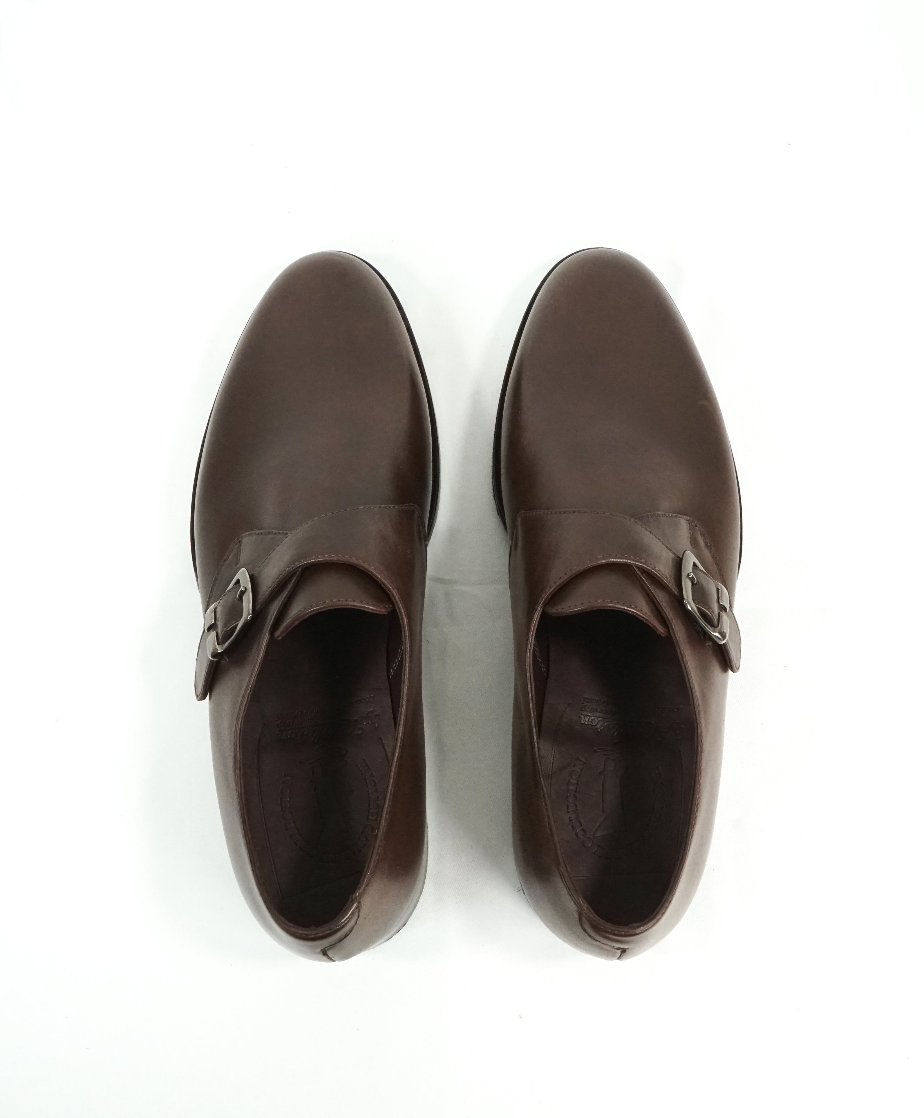 NETTLETON - Brown Hand Made In England Single Monk Loafers - 10