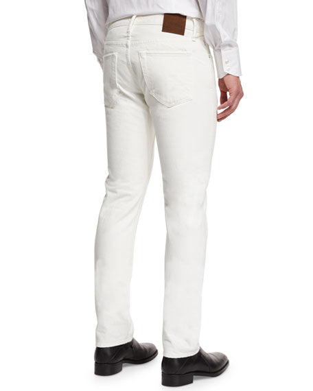 TOM FORD - Straight-Fit Distressed Denim Jeans White LOGO Tag - 38W