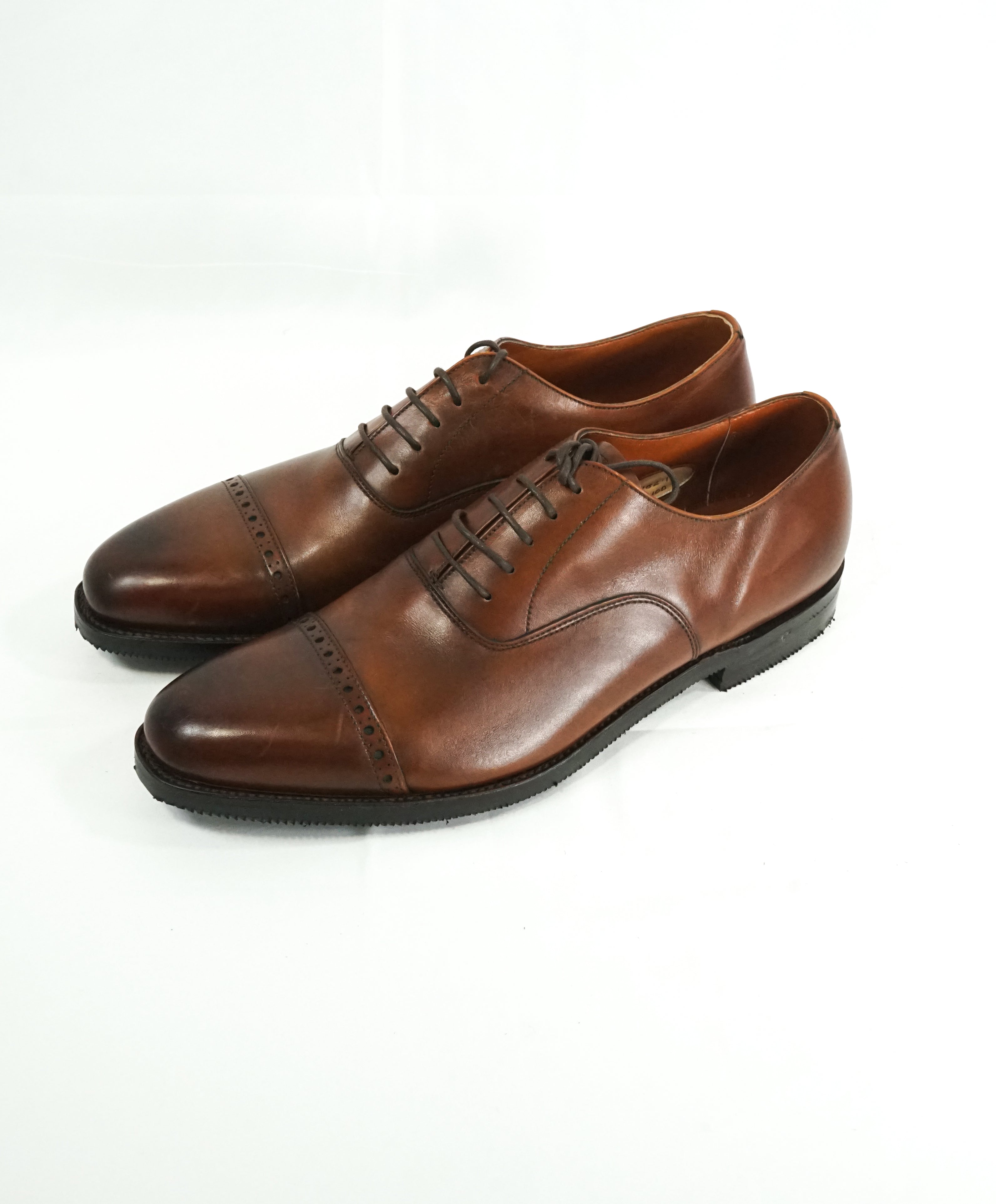 PAUL STUART by EDWARD GREEN - Brown Leather Oxfords Northampton Made - 10.5