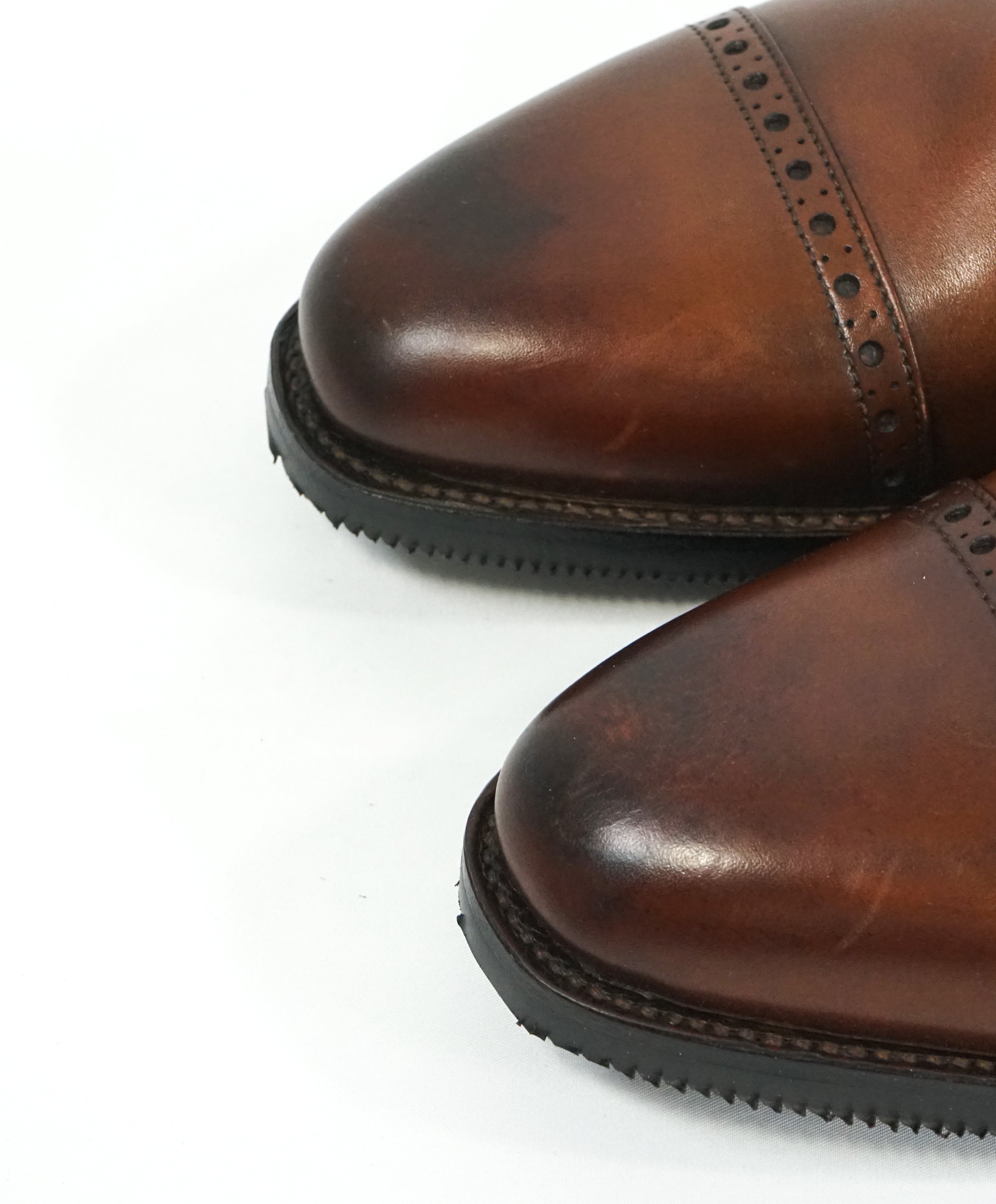 PAUL STUART by EDWARD GREEN - Brown Leather Oxfords Northampton Made - 10.5