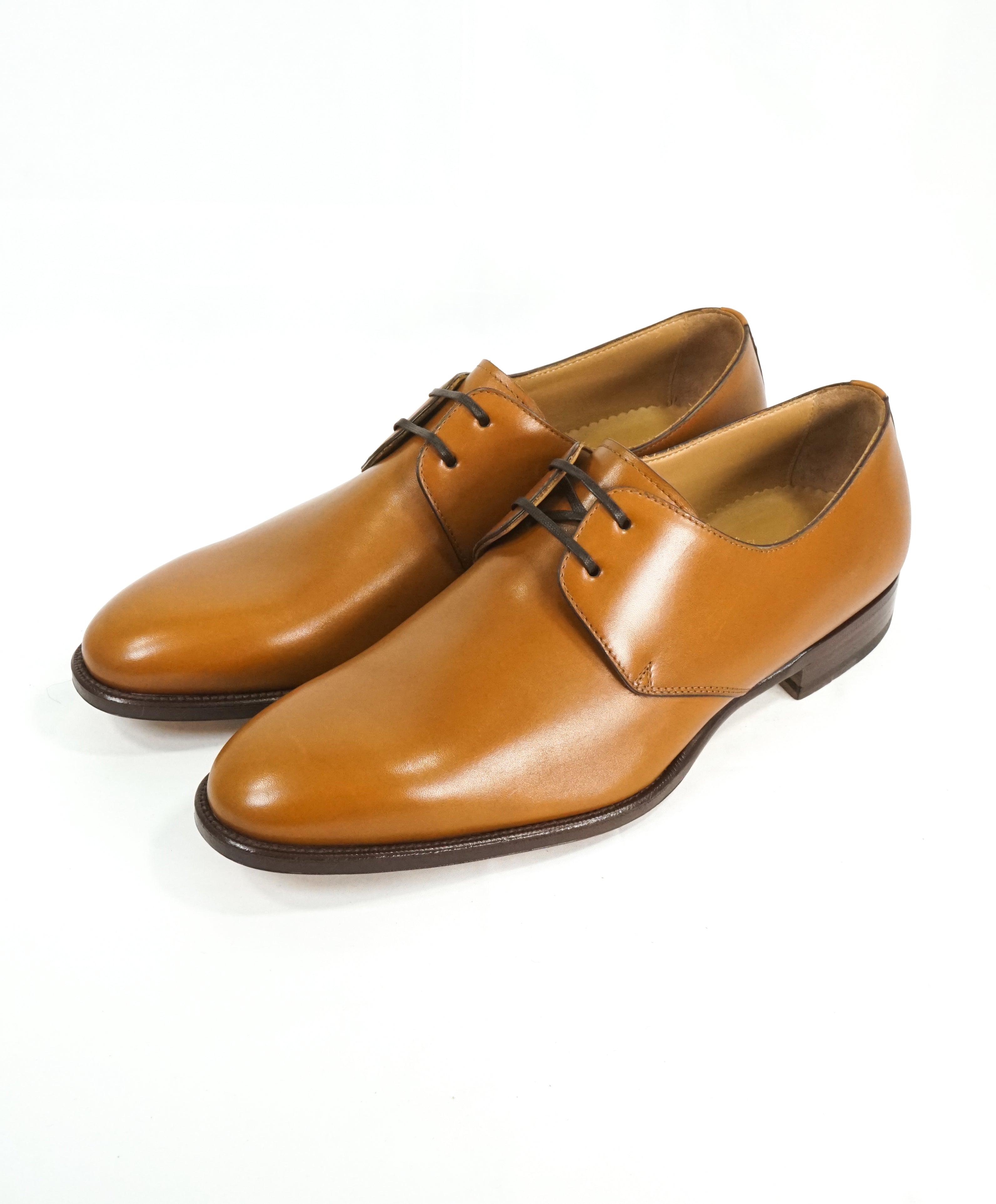 PAUL STUART -HAND MADE IN ITALY Leather Derby 2-Eyelet Oxfords  - 9