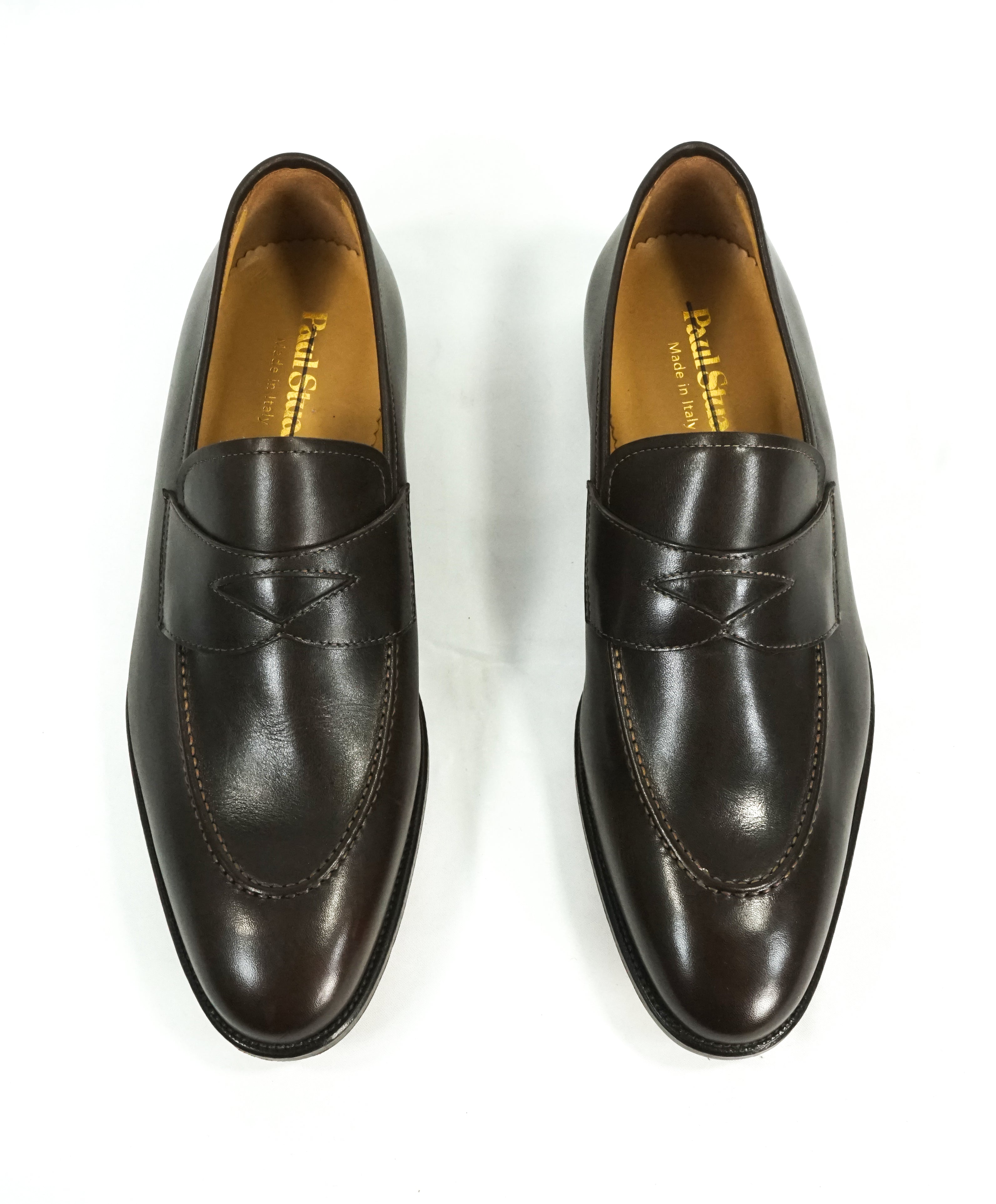 PAUL STUART - HAND MADE IN ITALY Leather Apron Toe Loafer  - 9