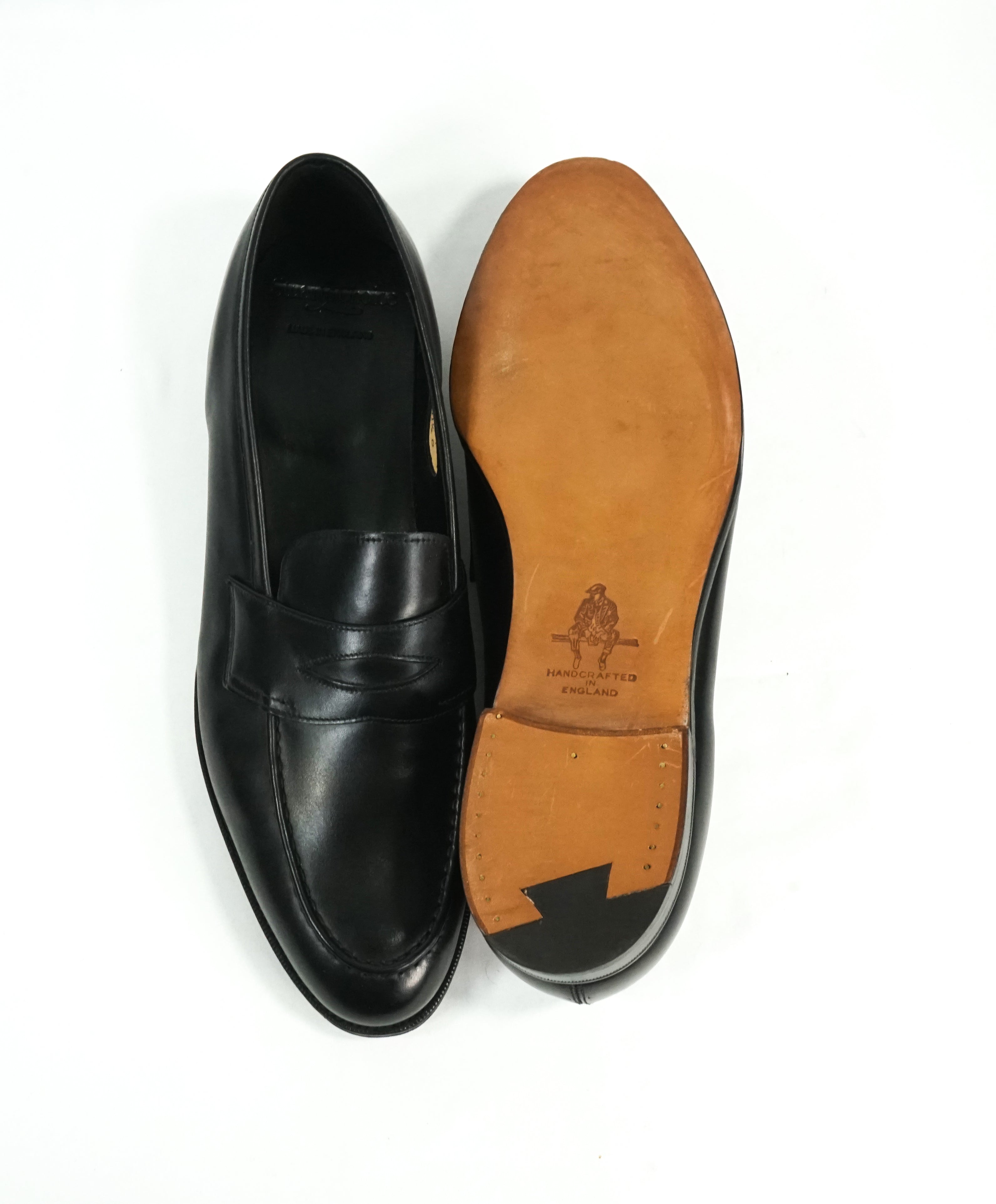 PAUL STUART by EDWARD GREEN - "Piccadilly" Leather Loafers UK Made - 12