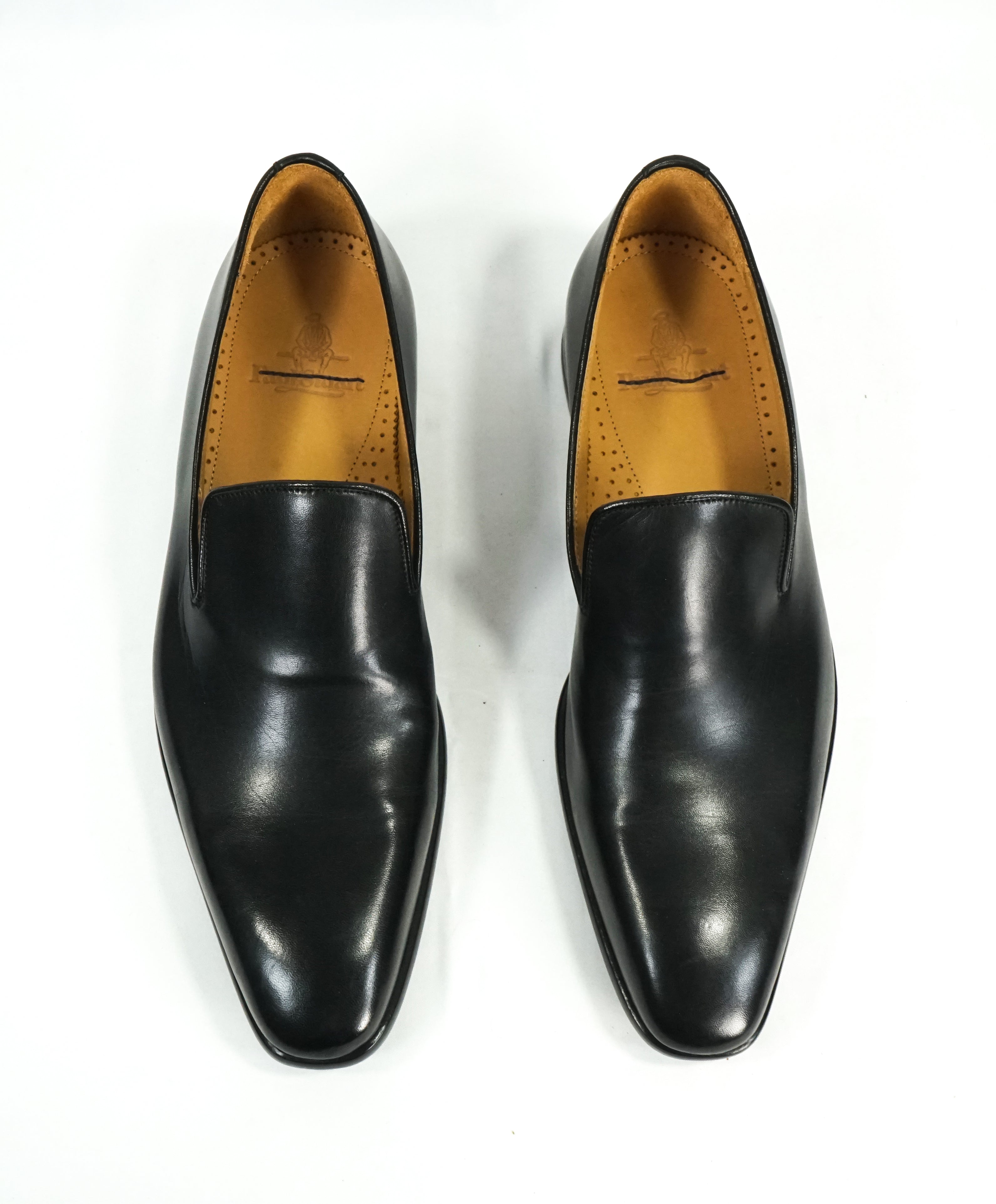 PAUL STUART - Slim Silhouette Whole Cut Black Loafers Made In Italy - 8.5