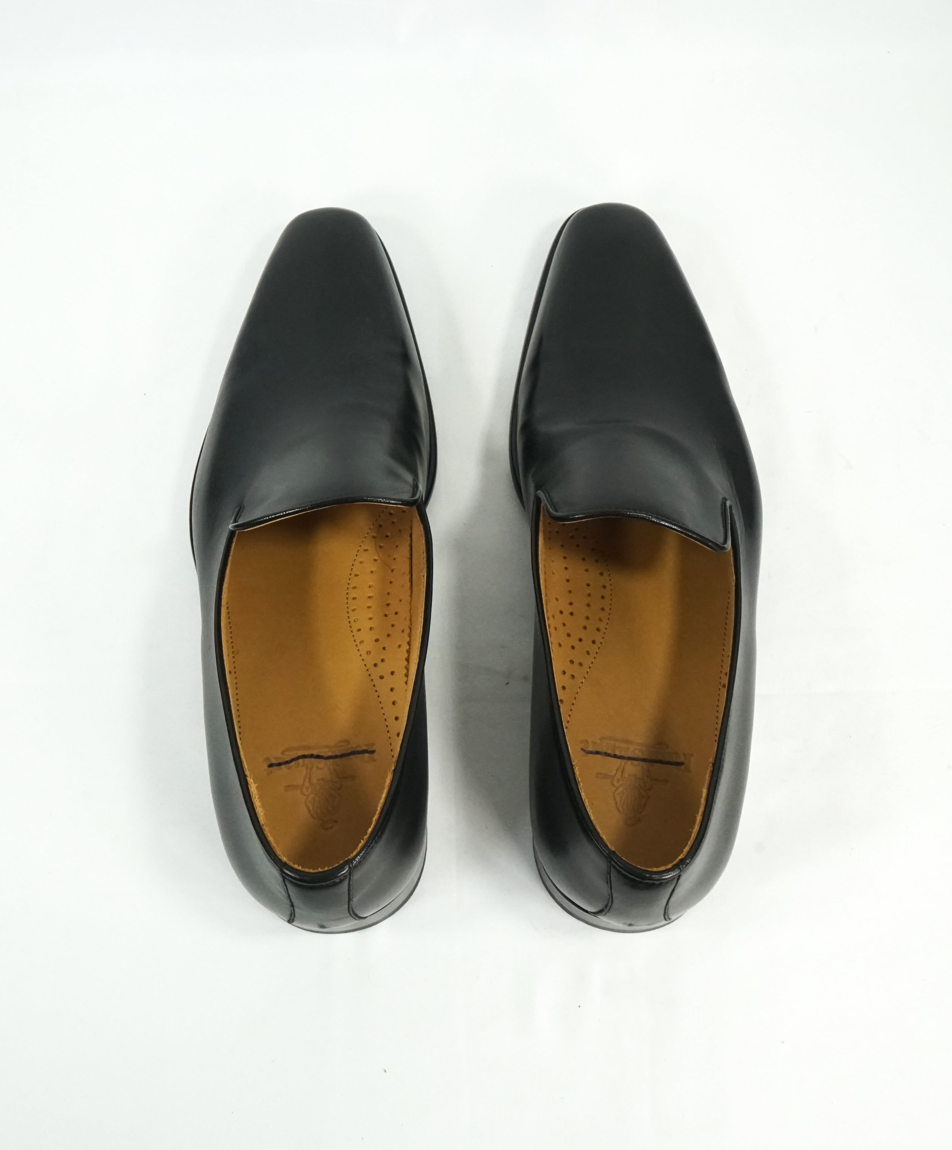 PAUL STUART - Slim Silhouette Whole Cut Black Loafers Made In Italy - 8.5