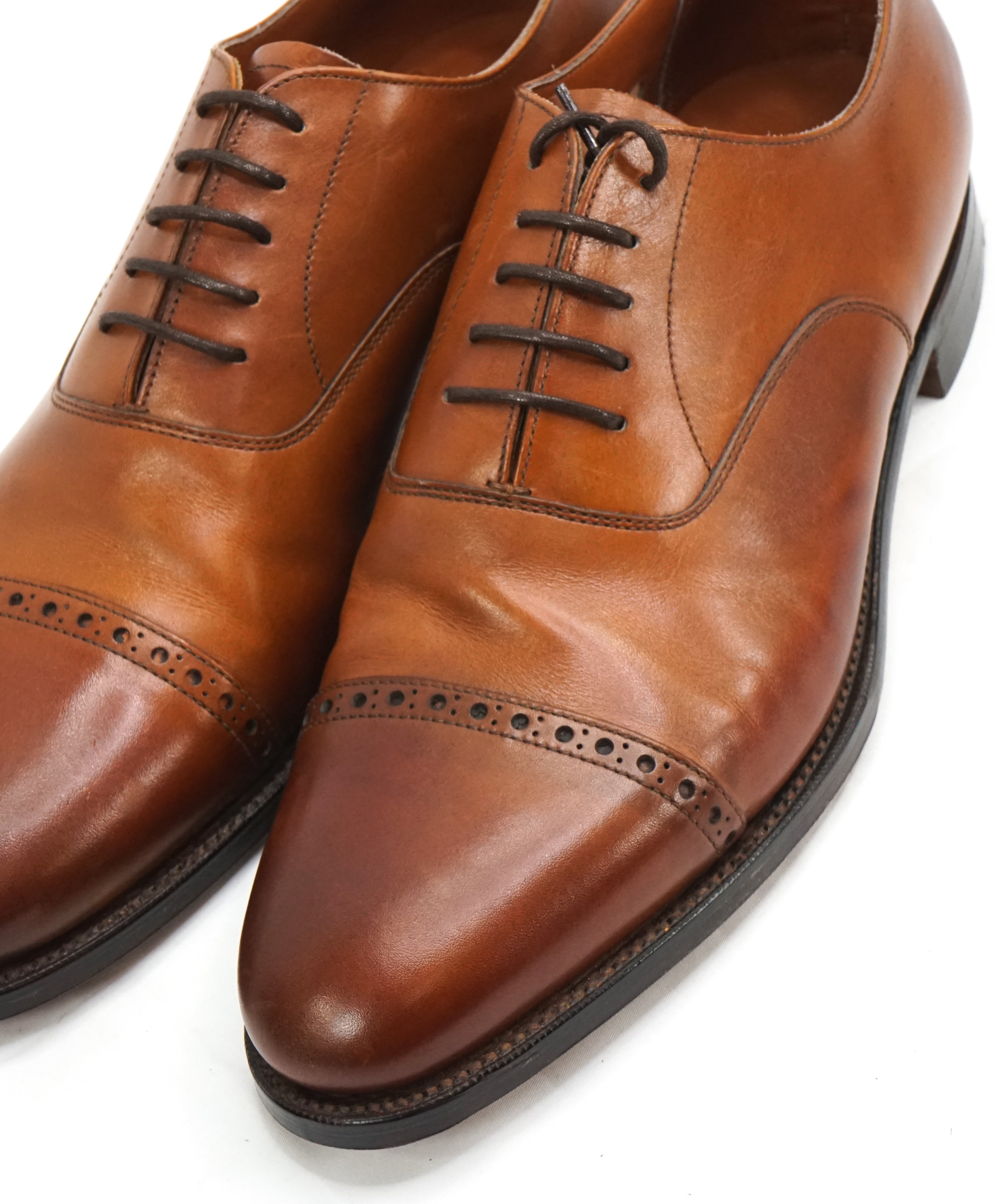 PAUL STUART by EDWARD GREEN - Brown Leather Oxfords Northampton Made - 10US