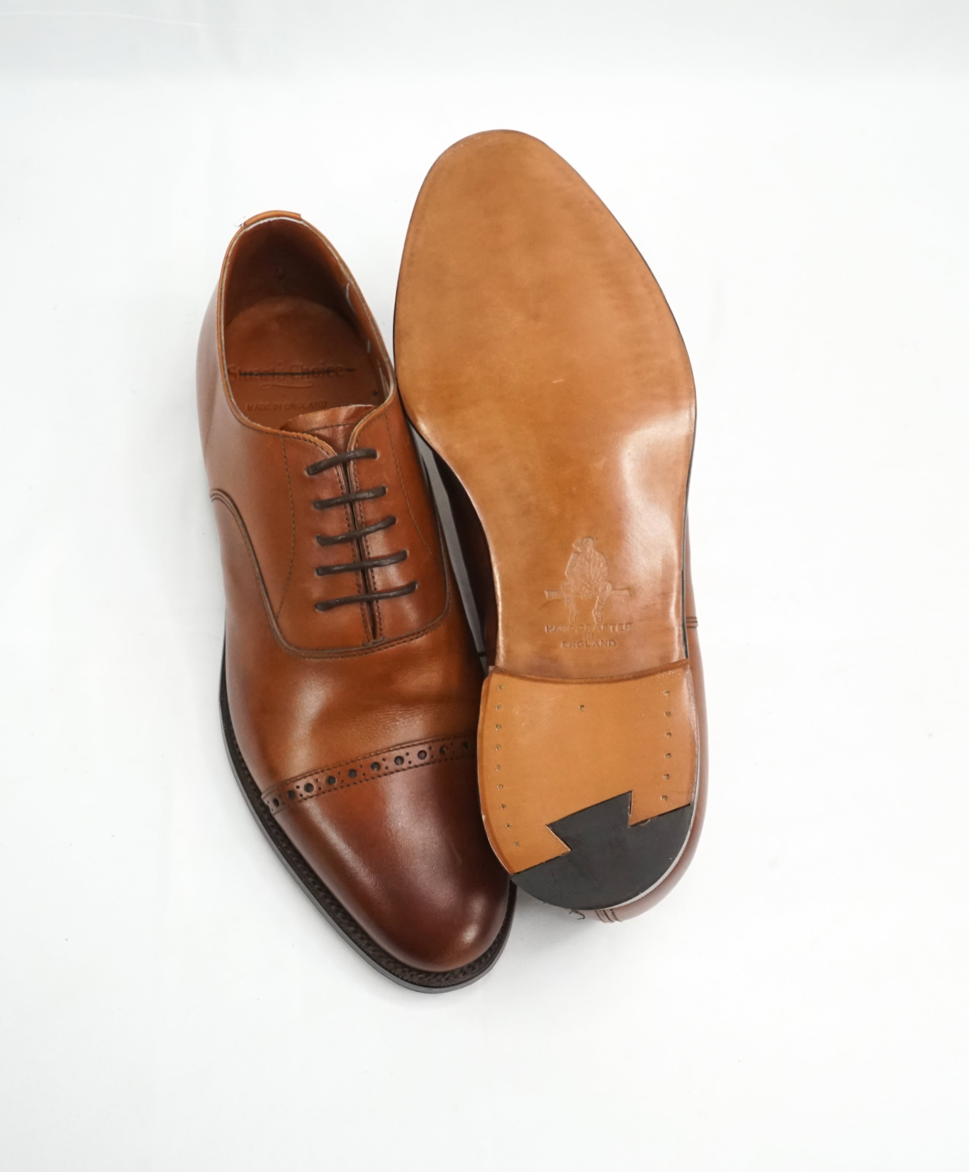 PAUL STUART by EDWARD GREEN - Brown Leather Oxfords Northampton Made - 10US