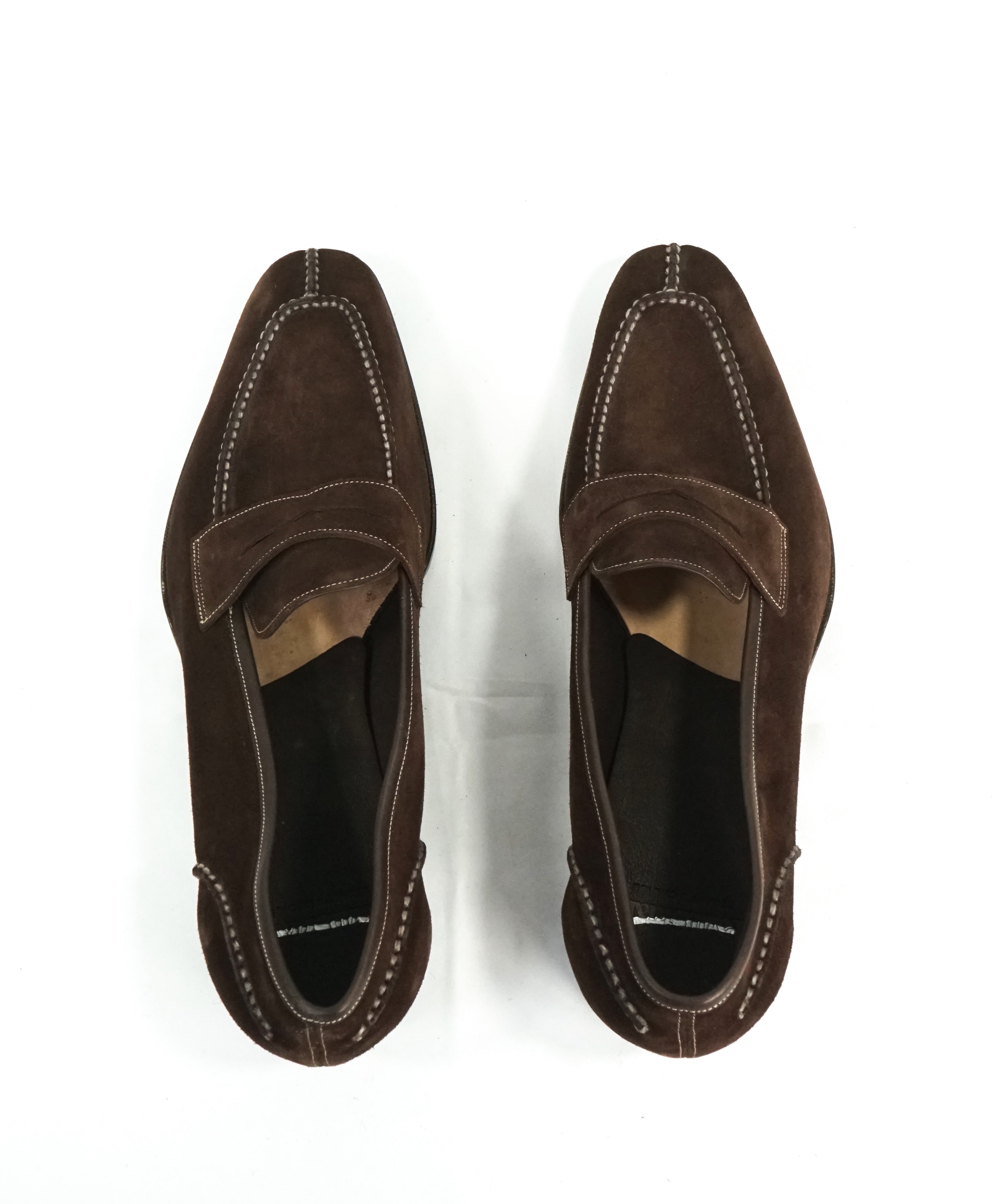 PAUL STUART by GAZIANO GIRLING - Suede Penny Loafers Made In England- 11US