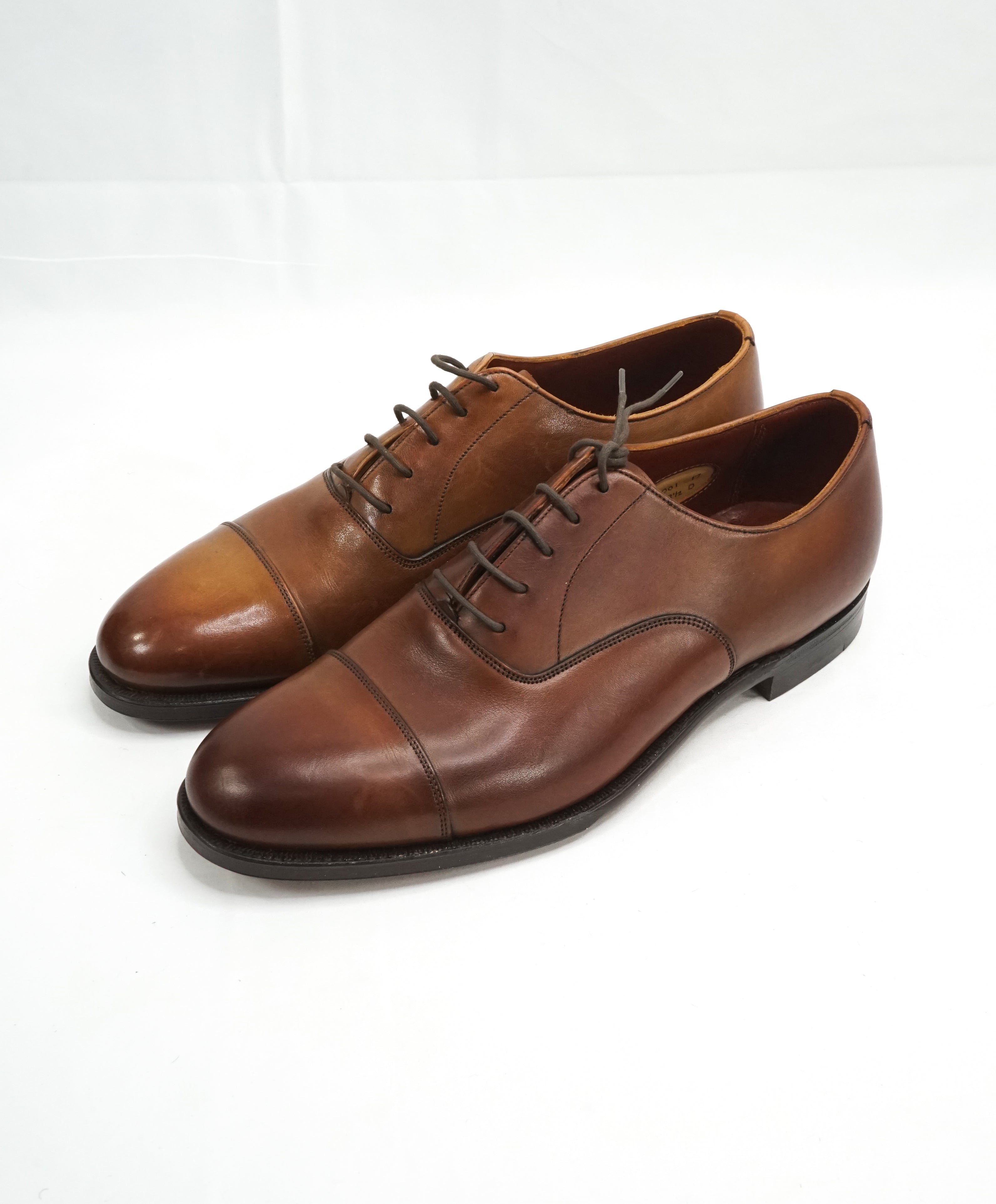 PAUL STUART by EDWARD GREEN - Brown Leather Oxfords Northampton Made - 9US