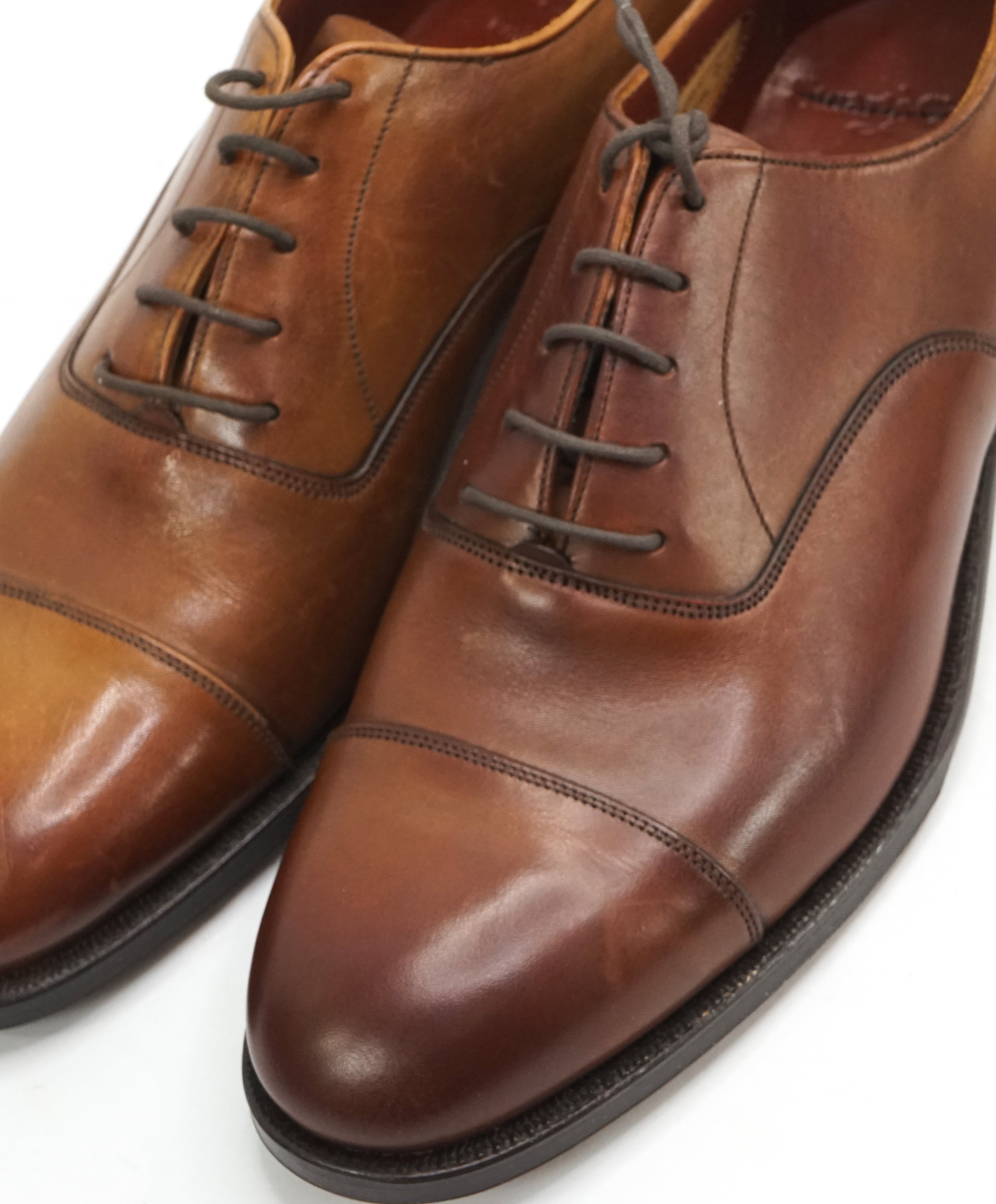 PAUL STUART by EDWARD GREEN - Brown Leather Oxfords Northampton Made - 9US