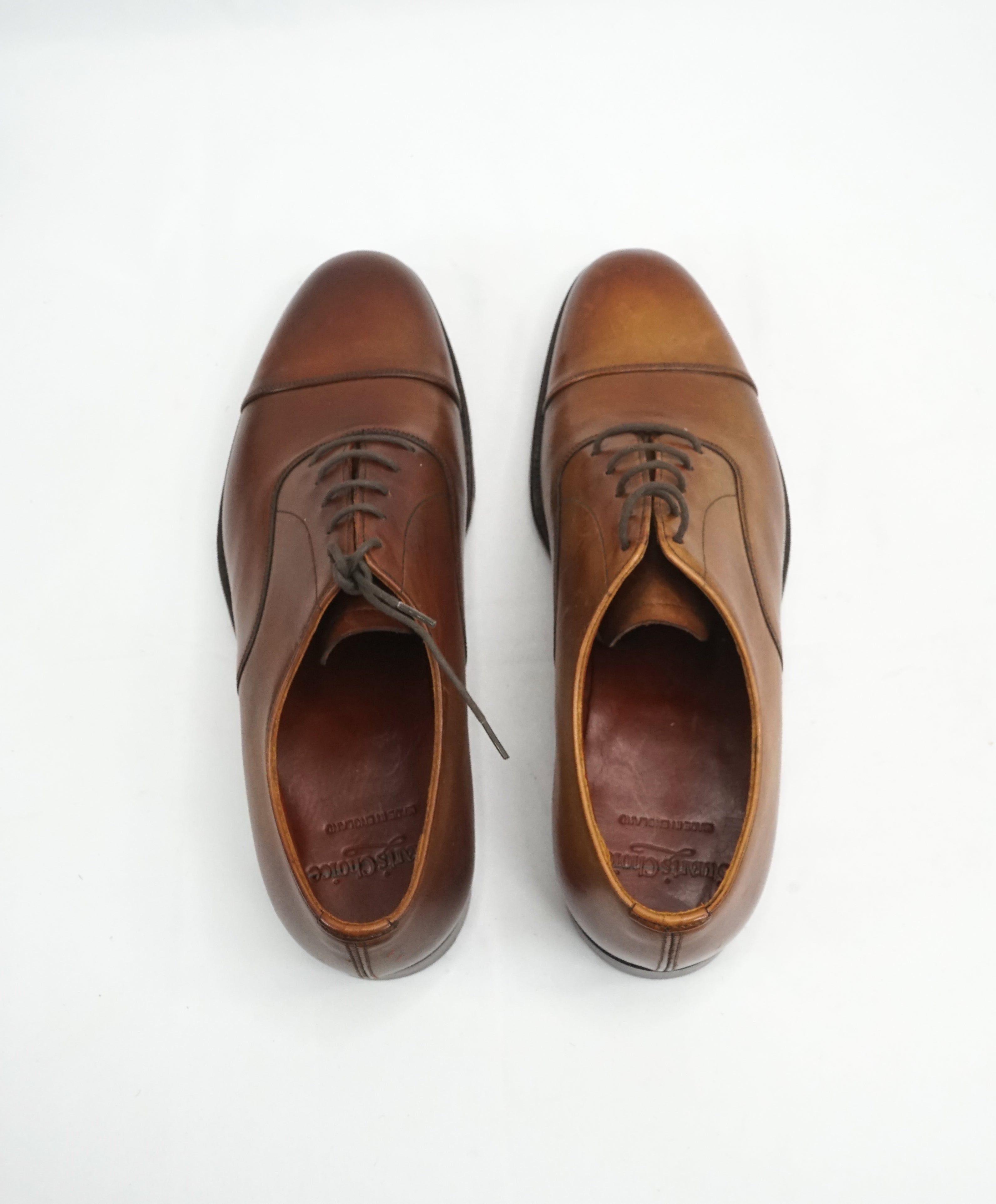 PAUL STUART by EDWARD GREEN - Brown Leather Oxfords Northampton Made - 9US