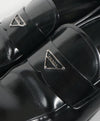 PRADA - Patent Leather Spazzolato Loafer With Logo Bit Front - 9