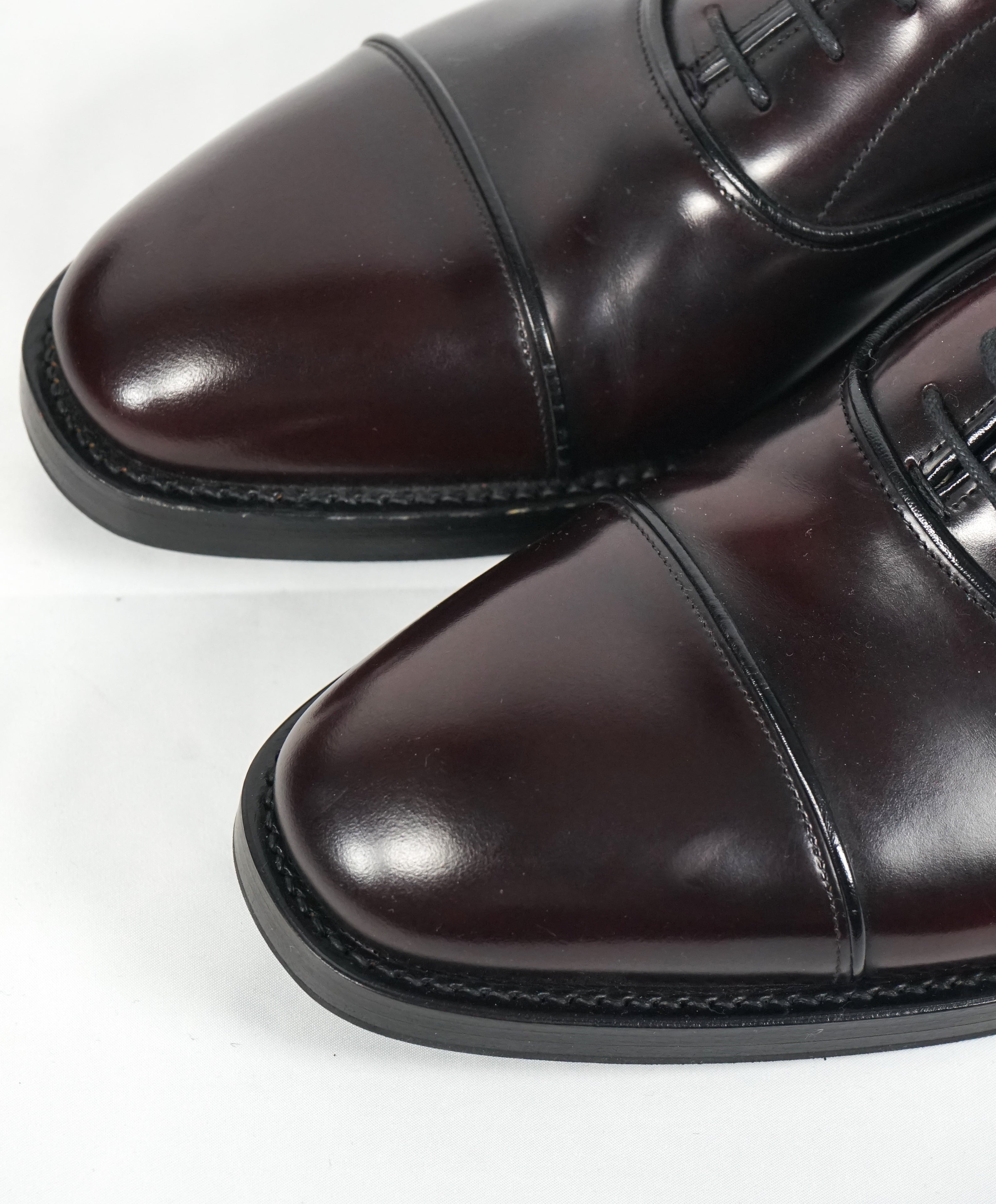 PRADA - Cordovan Cap Toe Dress Shoe Oxfords - 9