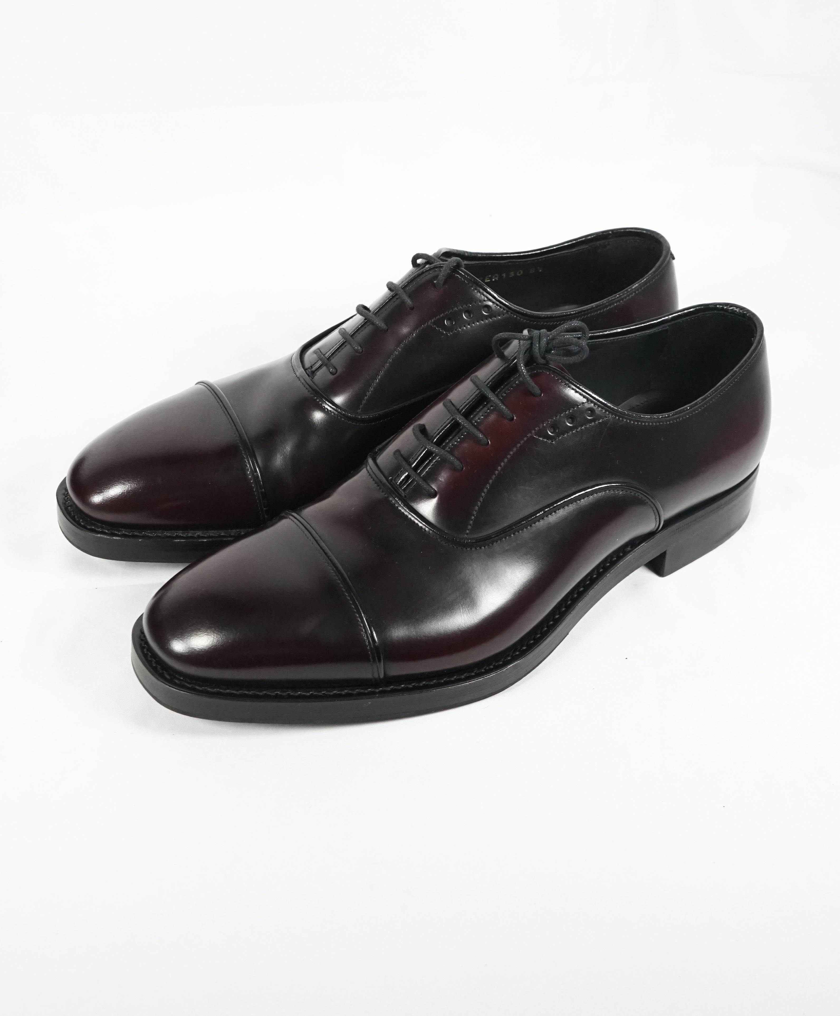 PRADA - Cordovan Cap Toe Dress Shoe Oxfords - 9