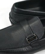 PRADA - Black Side Logo Bit Driving Loafers - 12