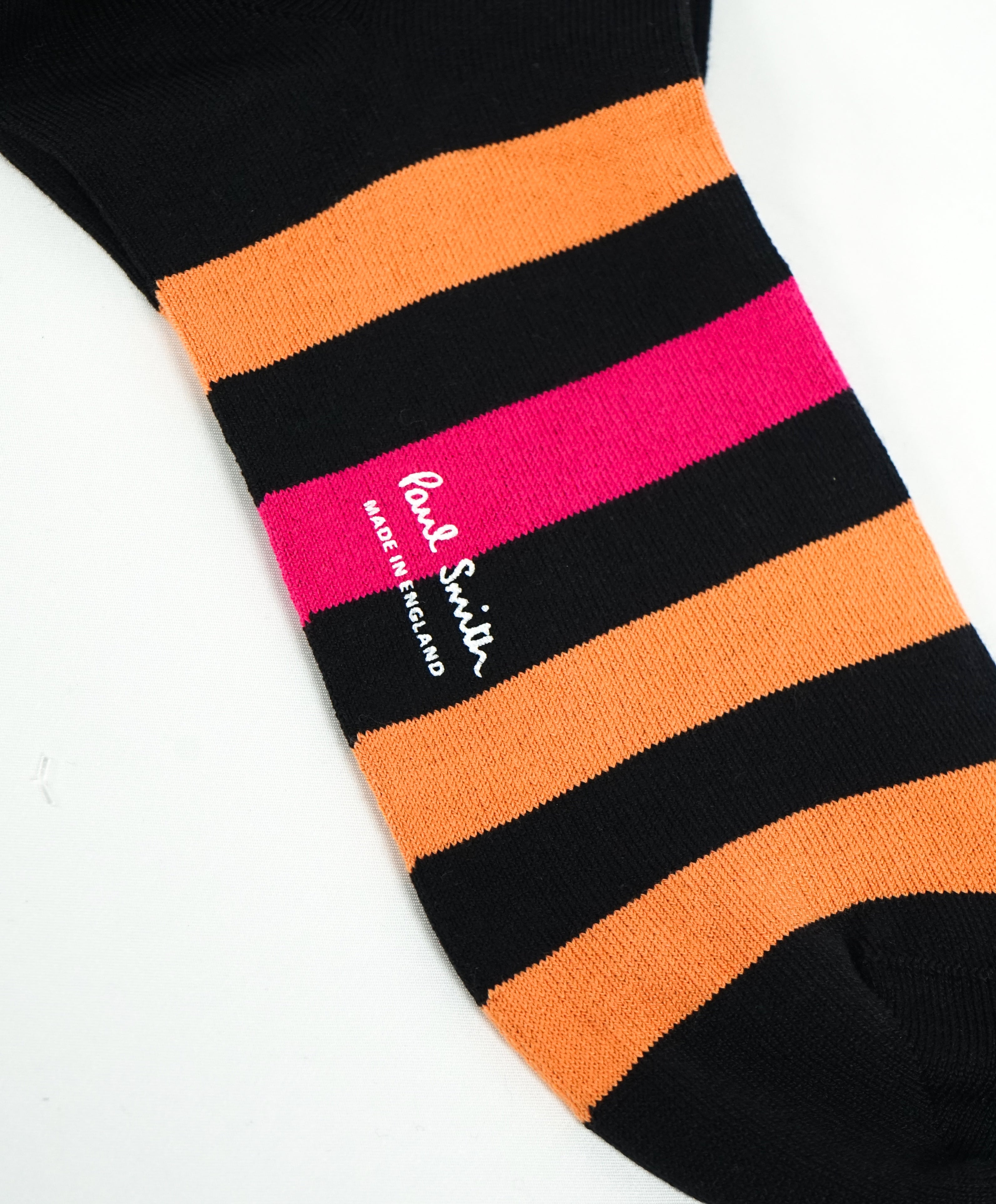 PAUL SMITH - Multi-Colored Pink & Orange Cotton Socks - N/A