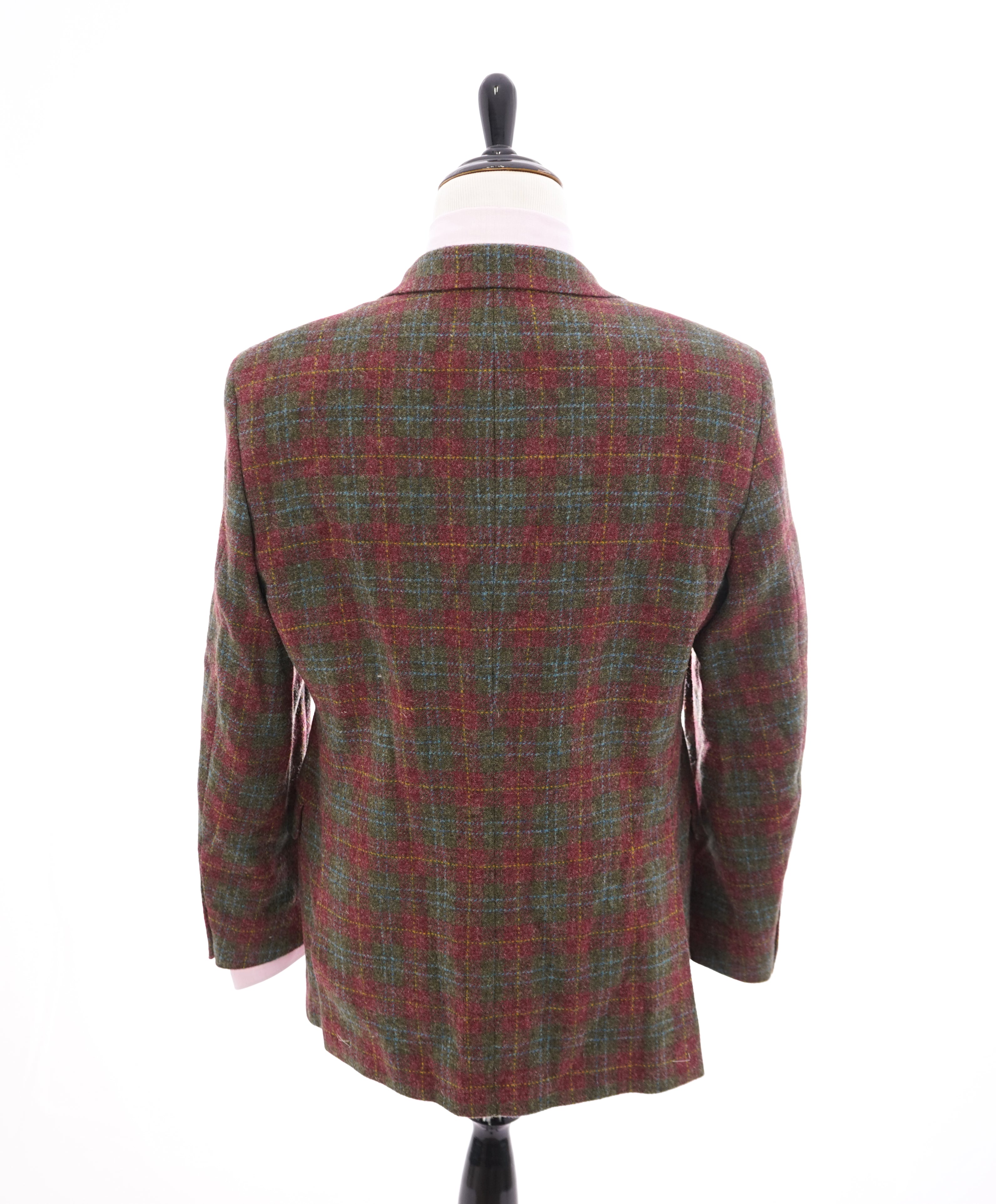 SAKS 5TH AVE BY HICKEY FREEMAN - Madras Multi-Color Plaid Flannel Blazer - 42R