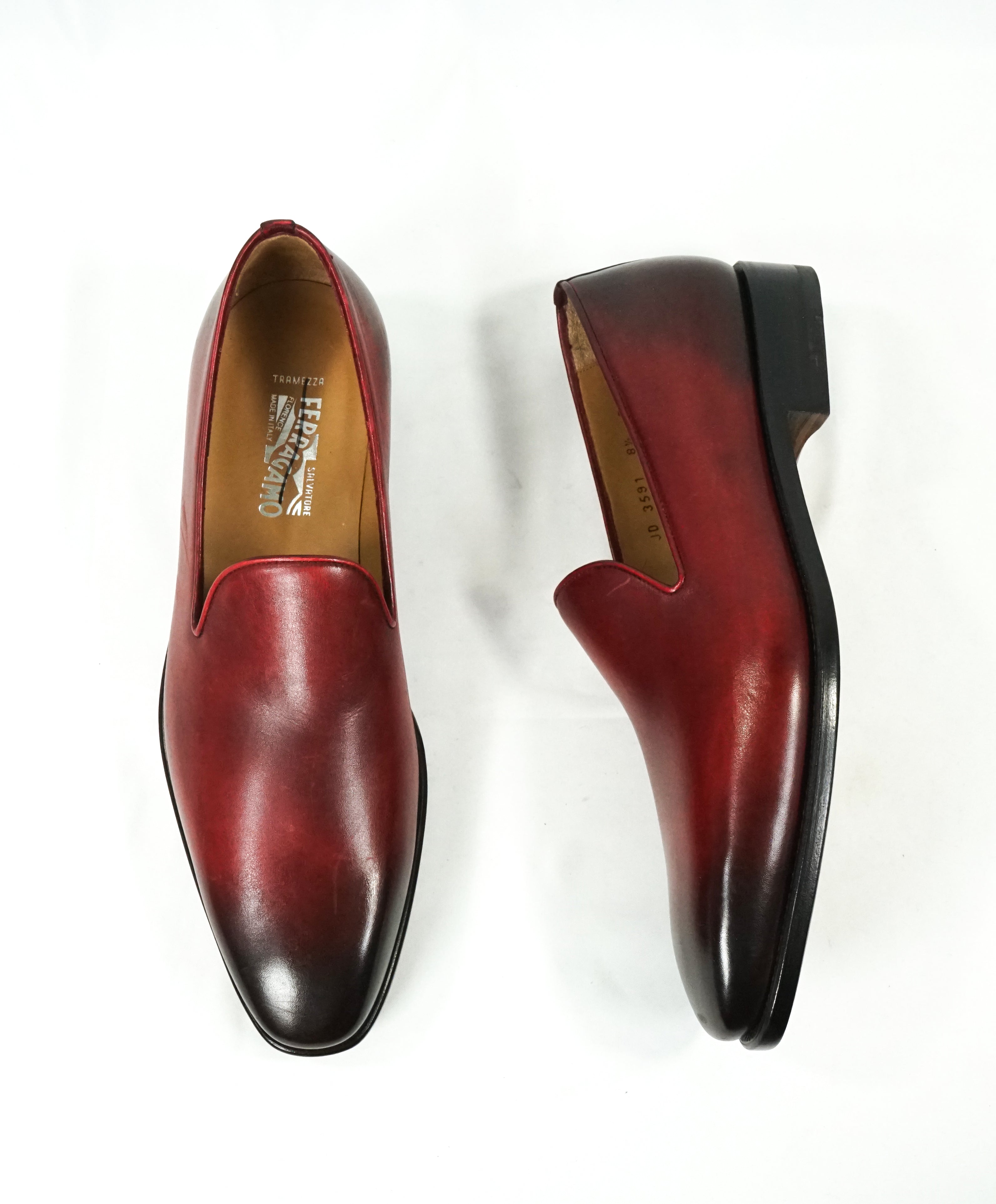 SALVATORE FERRAGAMO - "TRAMEZZA NALDO" Loafers Sleek Silhouette - 8.5 D