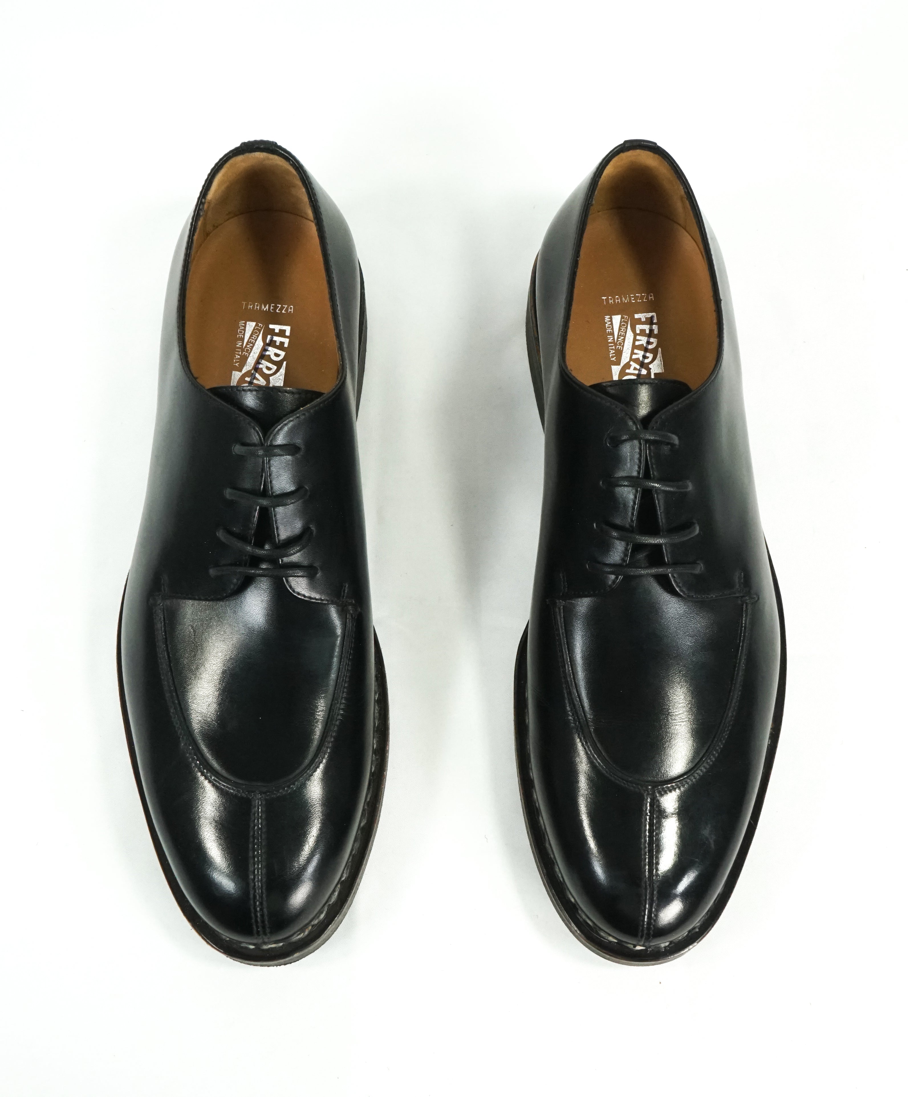 SALVATORE FERRAGAMO - "TRAMEZZA" Norwegian Welt Split-Toe Oxford - 7 D