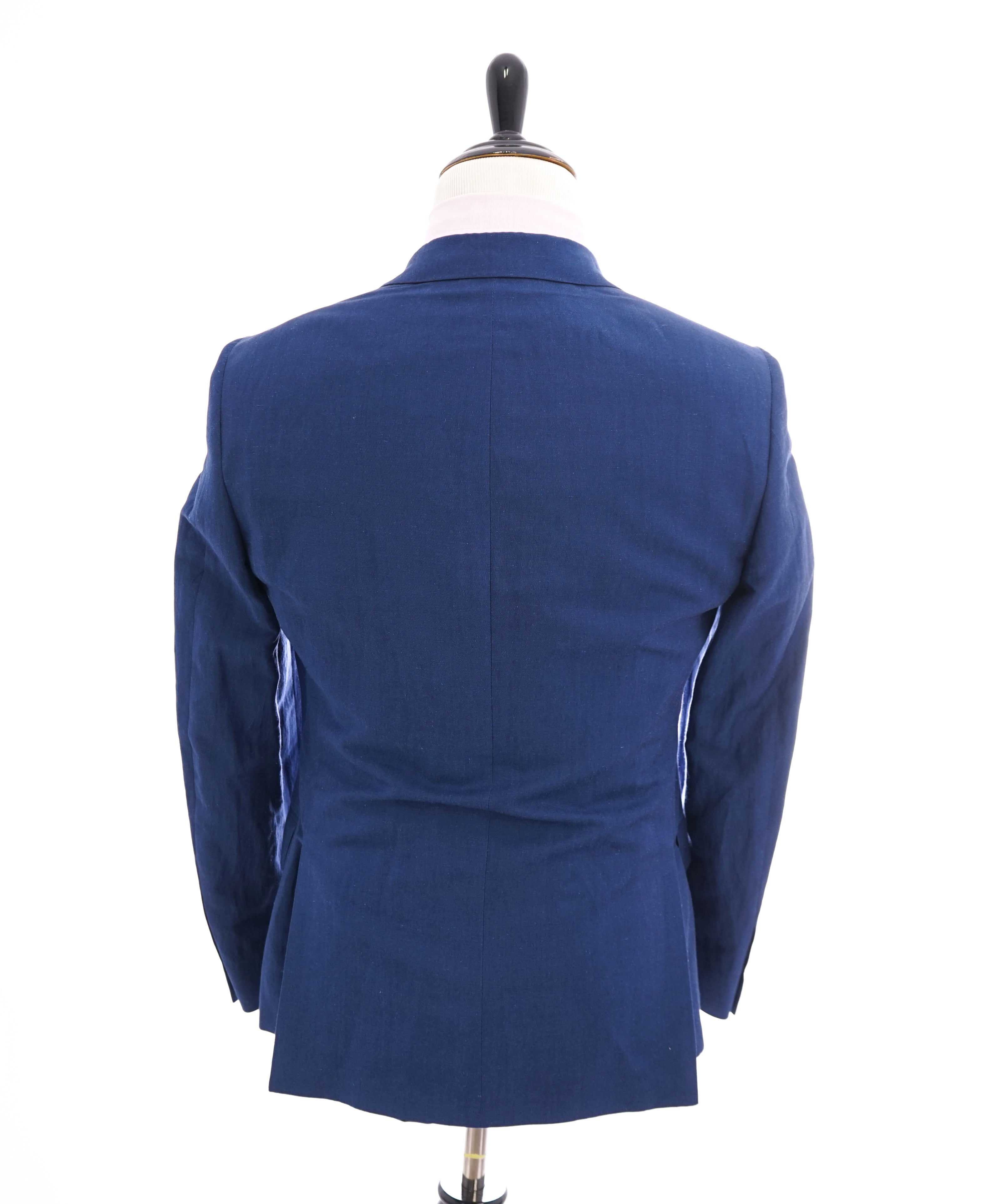 SAMUELSOHN - Cobalt Blue Linen & Silk Blend Premium Grade Blazer - 38R