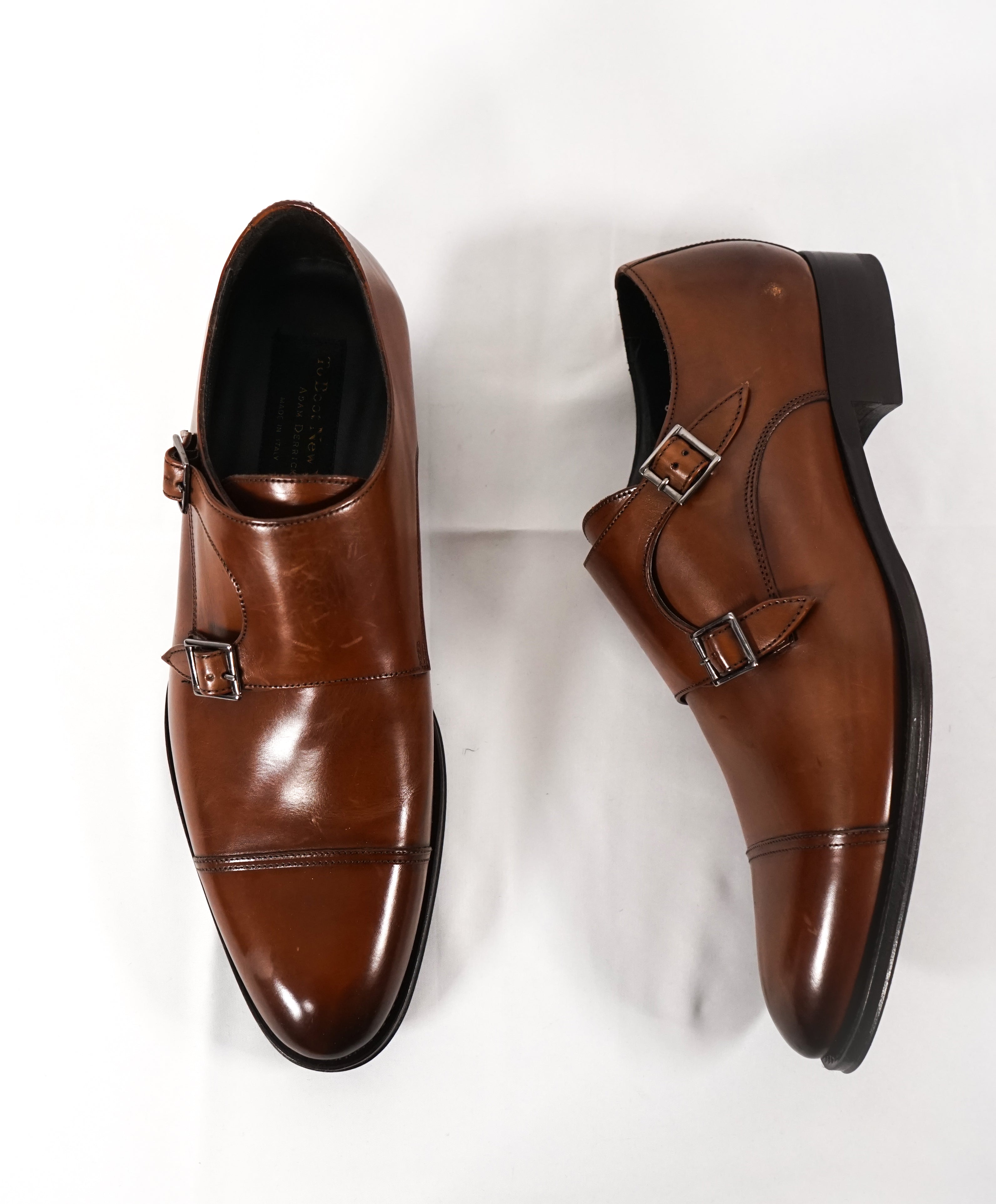 TO BOOT NEW YORK - Double Monk Strap Loafers Brown Round Toe - 9