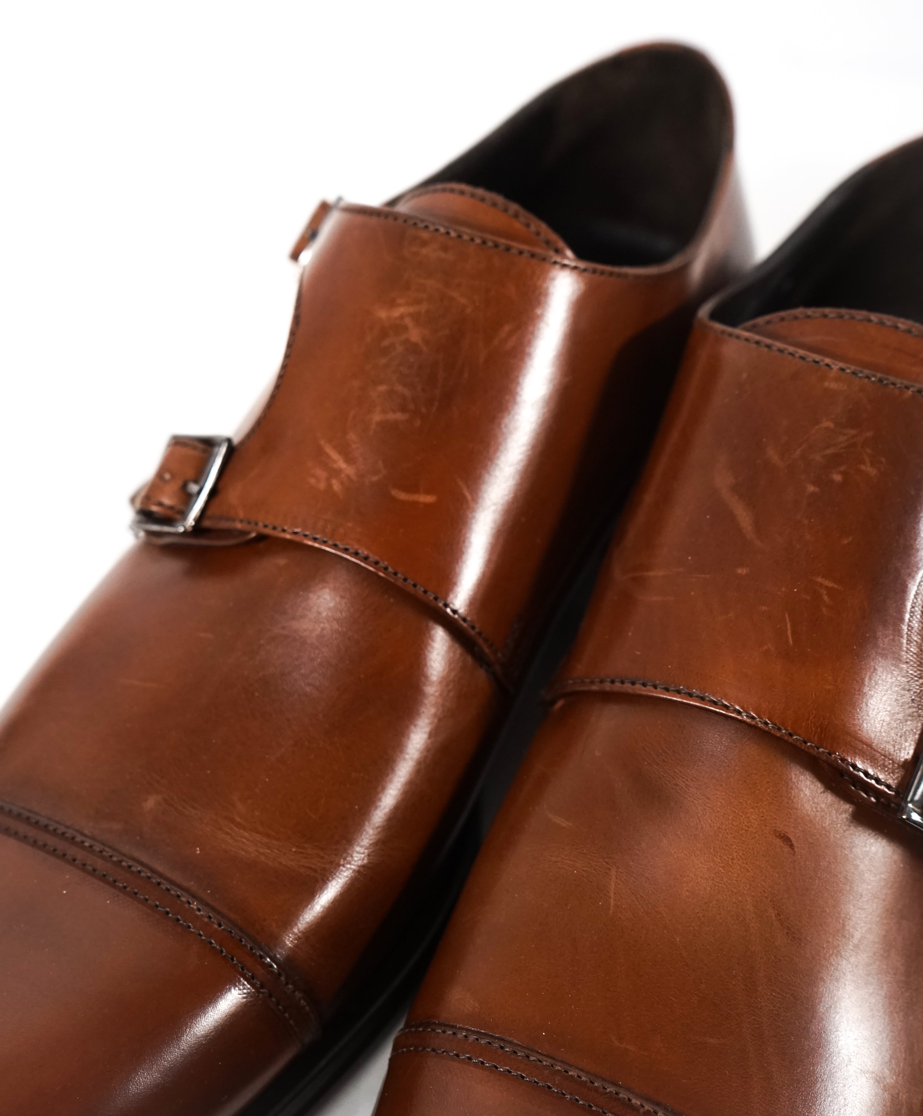 TO BOOT NEW YORK - Double Monk Strap Loafers Brown Round Toe - 9