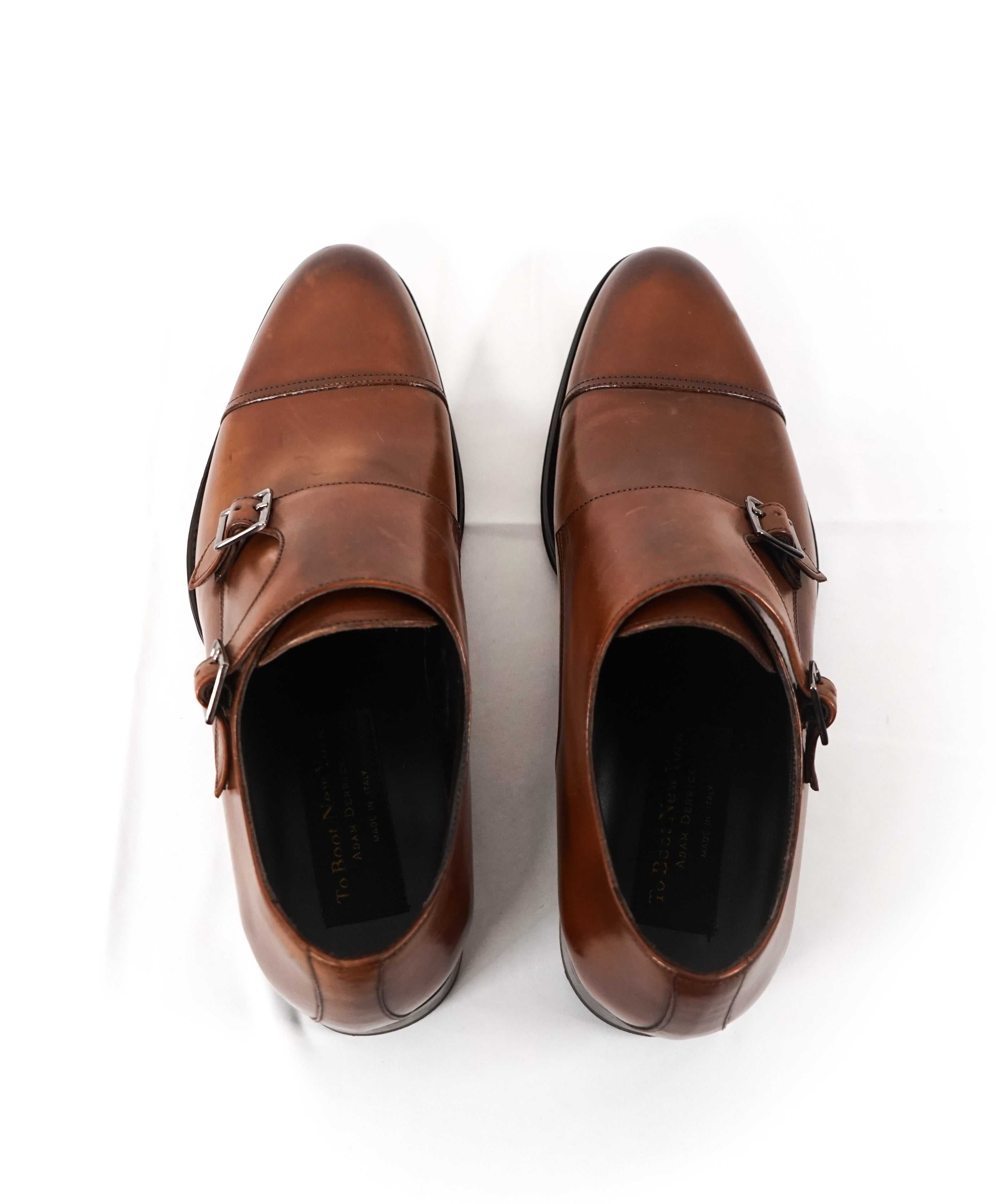 TO BOOT NEW YORK - Double Monk Strap Loafers Brown Round Toe - 9