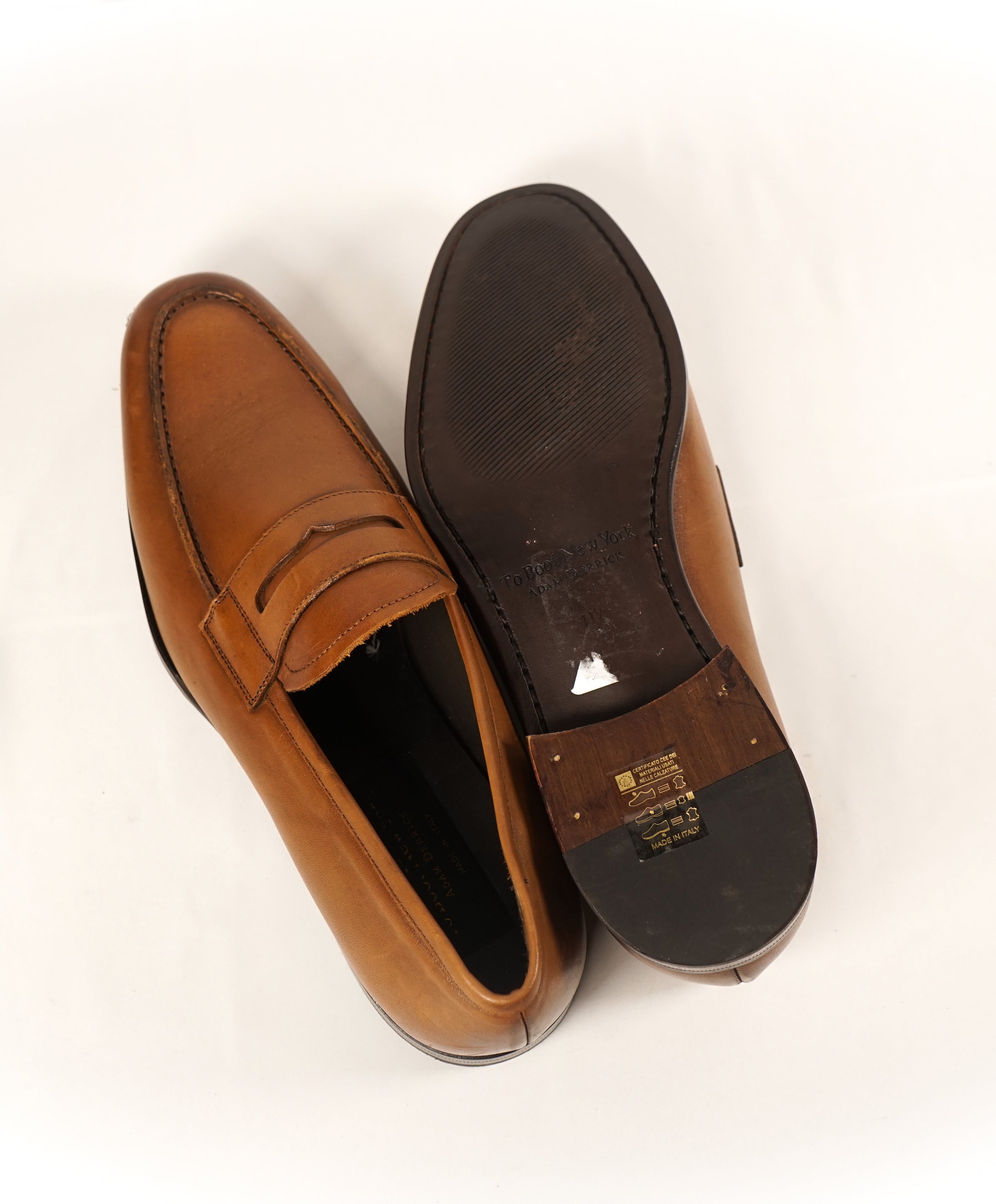 TO BOOT NEW YORK - Penny Bit Loafers Brown Round Toe - 11.5