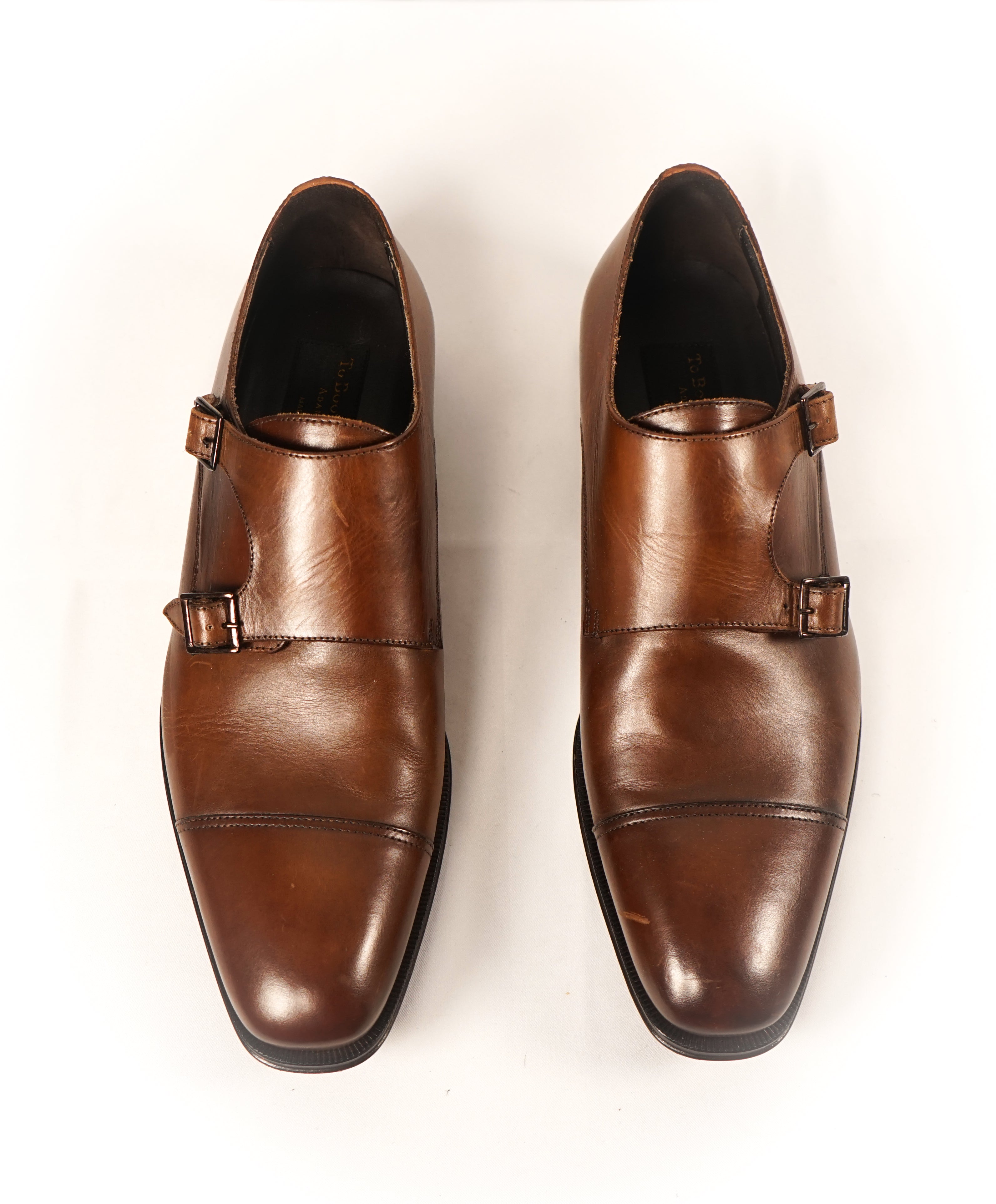 TO BOOT NEW YORK - “Grant” Double Monk Strap Loafers Brown Loafers - 9.5