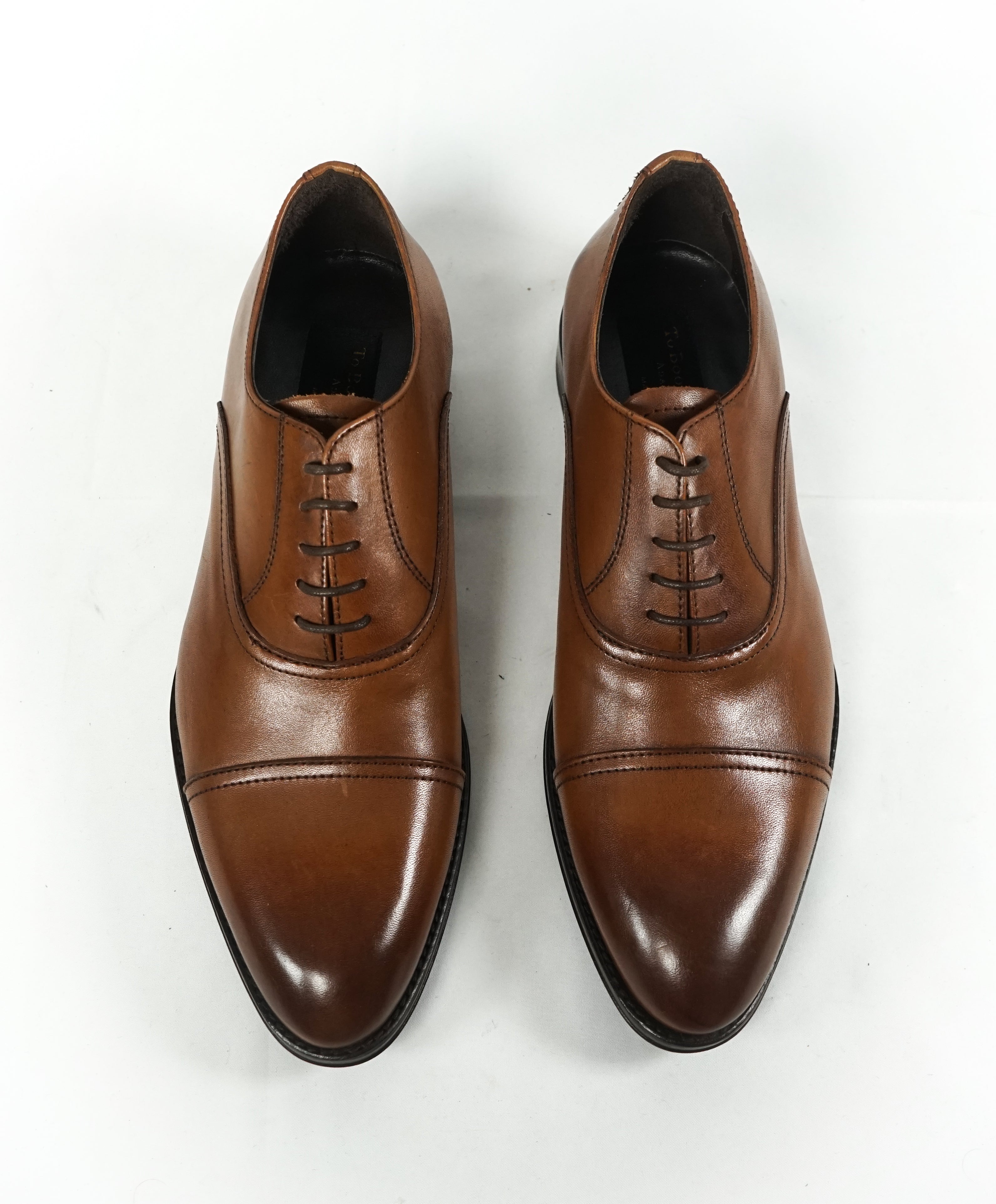 TO BOOT NEW YORK - Cap Toe Oxford Brown With Slim Silhouette - 8.5