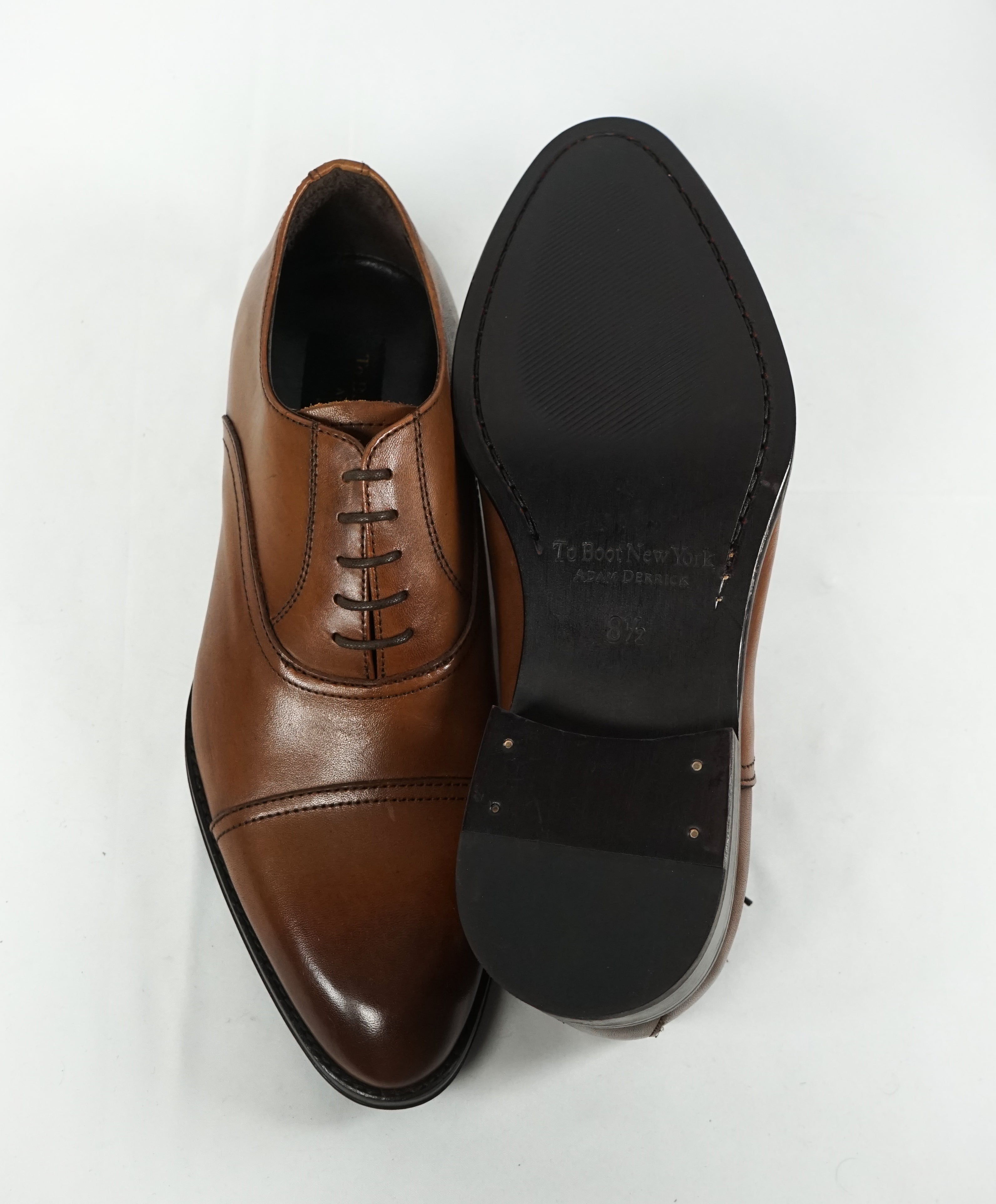 TO BOOT NEW YORK - Cap Toe Oxford Brown With Slim Silhouette - 8.5