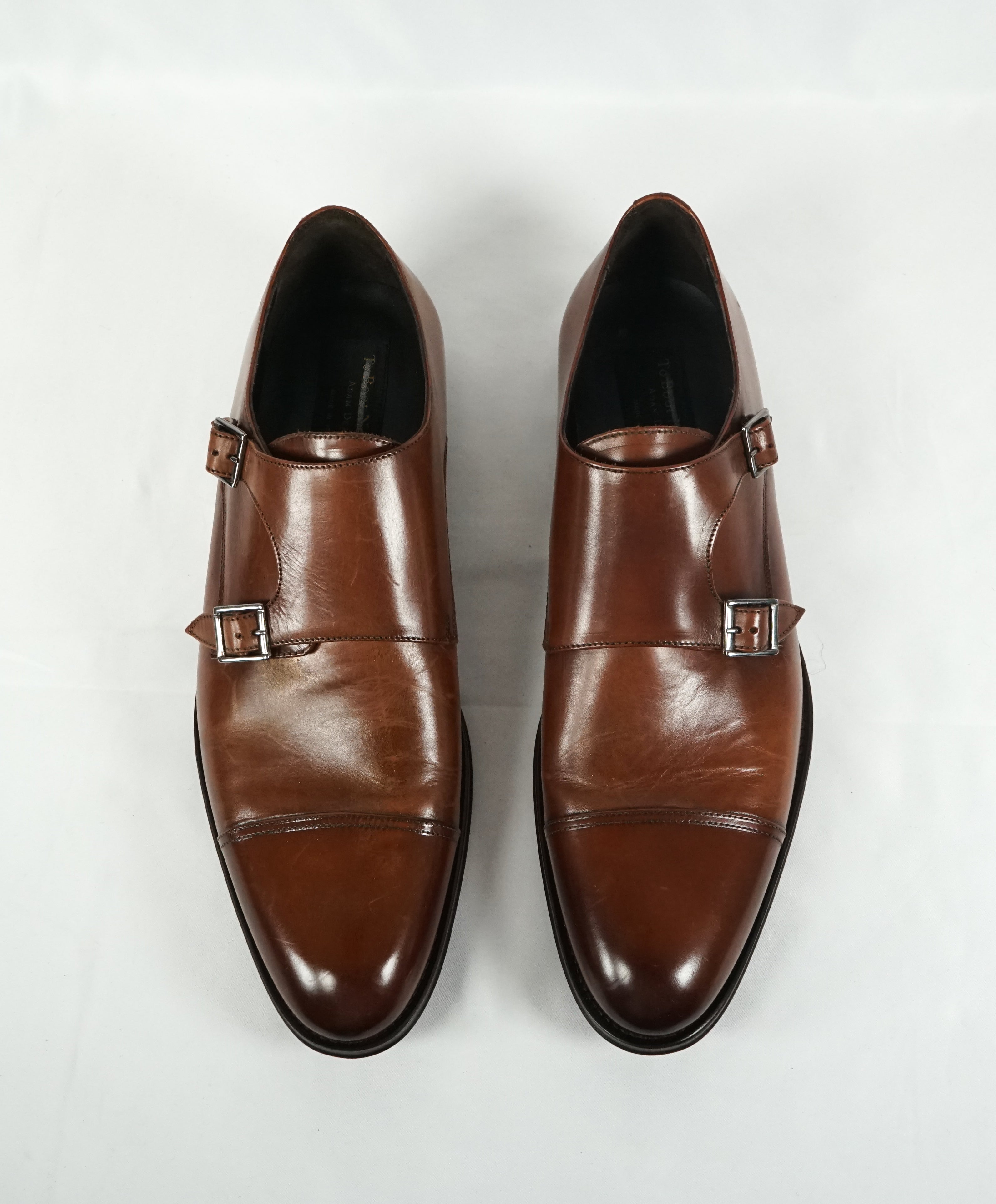 TO BOOT NEW YORK - Double Monk Strap Loafers Round Toe Brown - 10.5