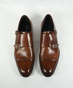 TO BOOT NEW YORK - Double Monk Strap Loafers Round Toe Brown - 10.5