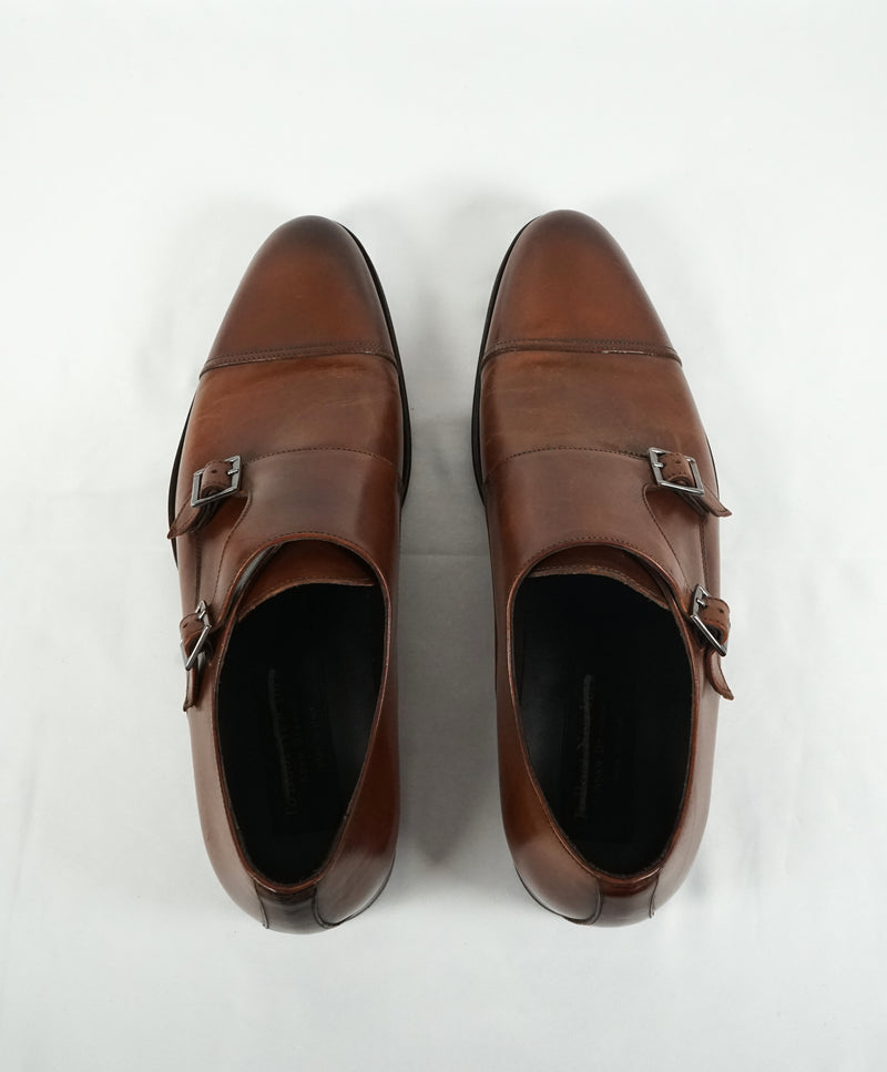 TO BOOT NEW YORK - Double Monk Strap Loafers Round Toe Brown - 10.5