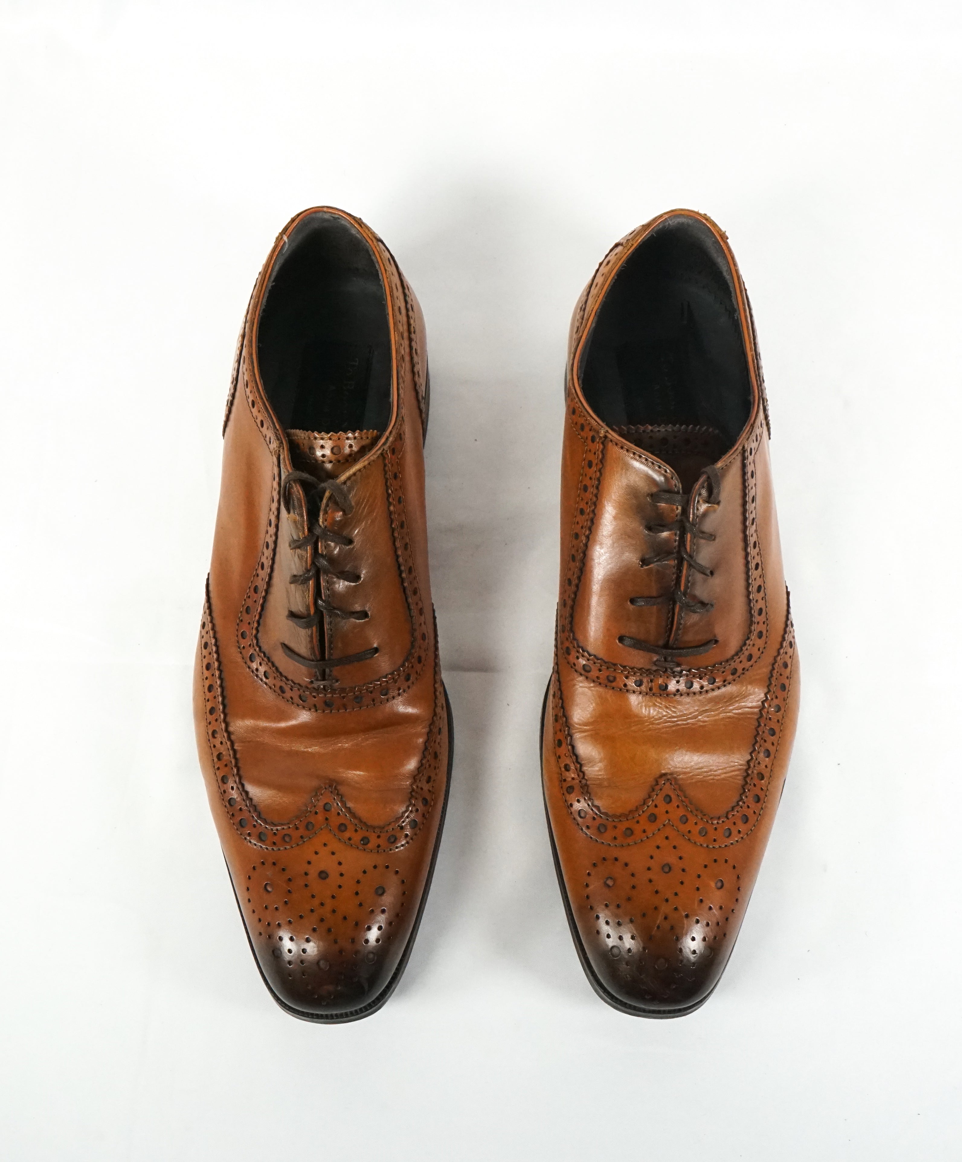 TO BOOT NEW YORK - “Burns” Whiskey Brown Wingtip Oxfords - 8