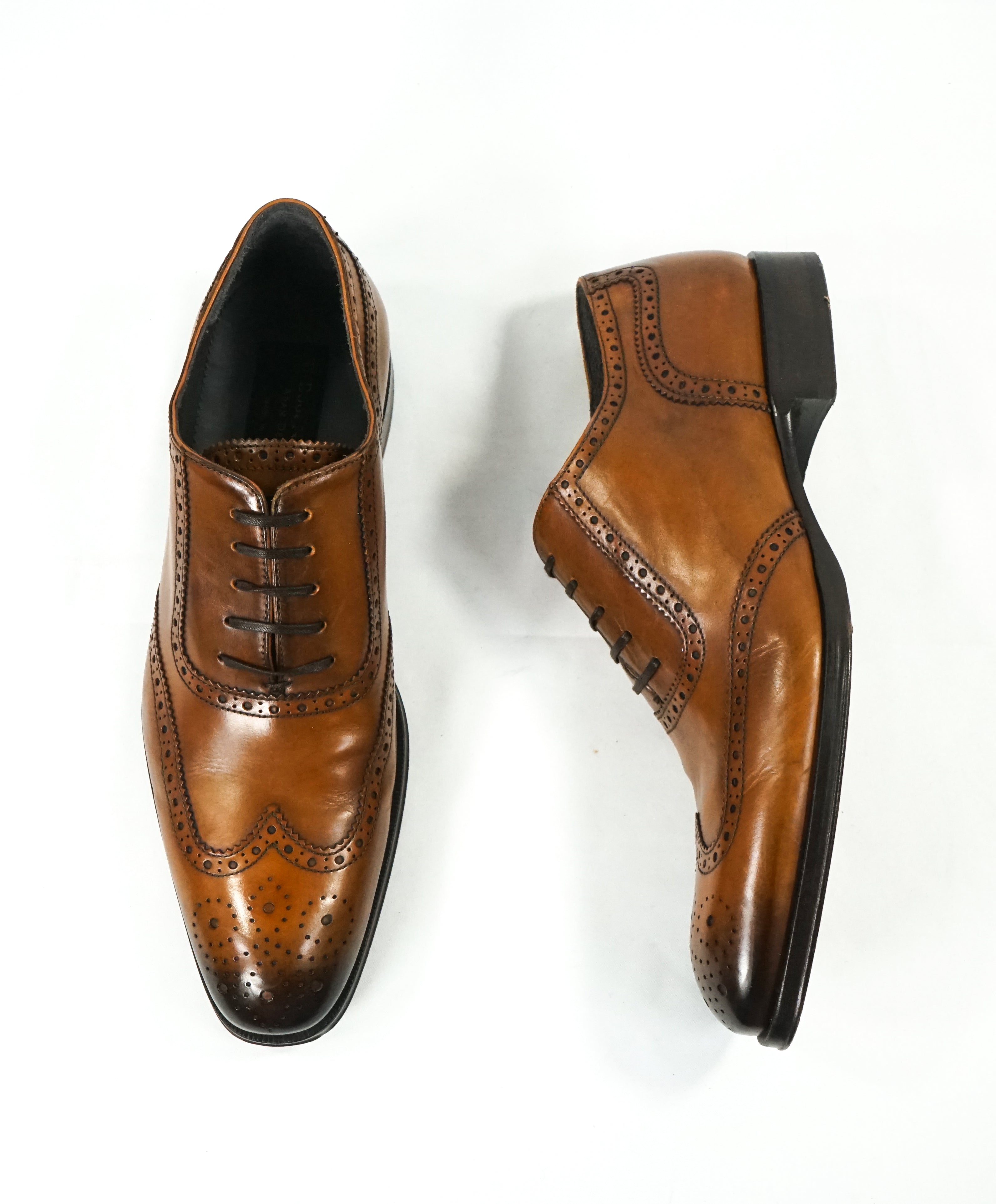 TO BOOT NEW YORK - “Burns” Whiskey Brown Wingtip Oxfords - 8